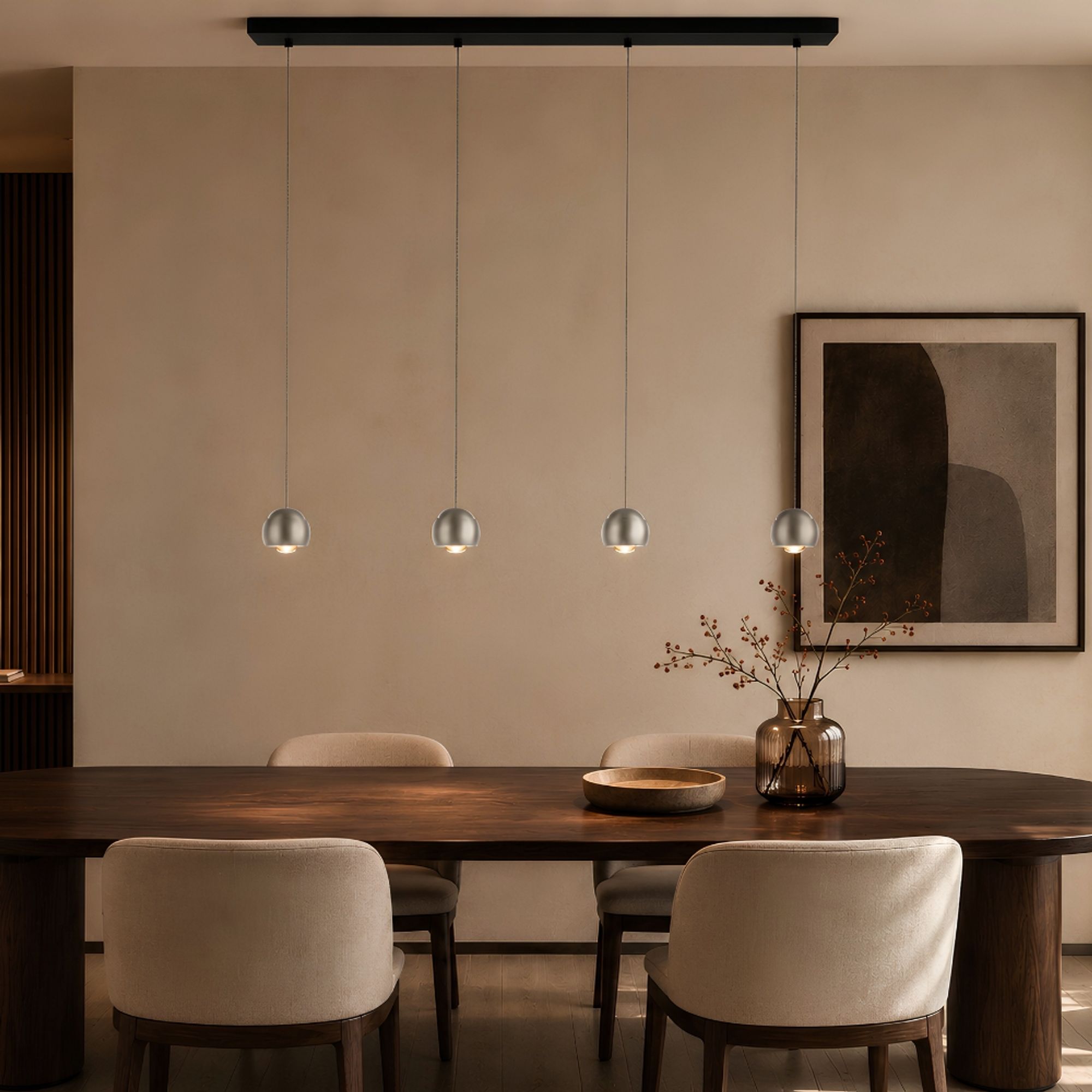 s.luce Beam LED Esstisch-Pendelleuchte Balken 120cm - 186592 - s.luce® - homecoming lights.