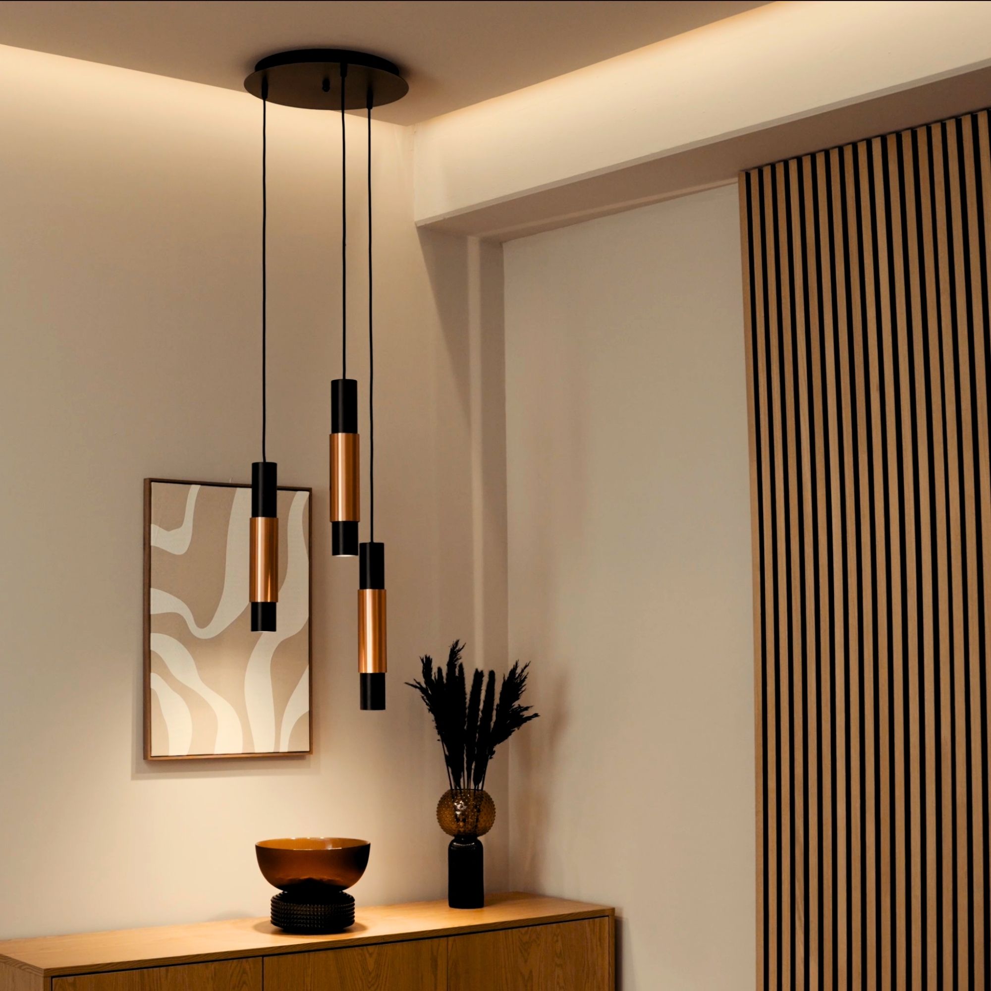 s.luce Hängelampe Crutch inkl. tauschbarem Deko Zylinder - 145177 - s.luce® - homecoming lights.
