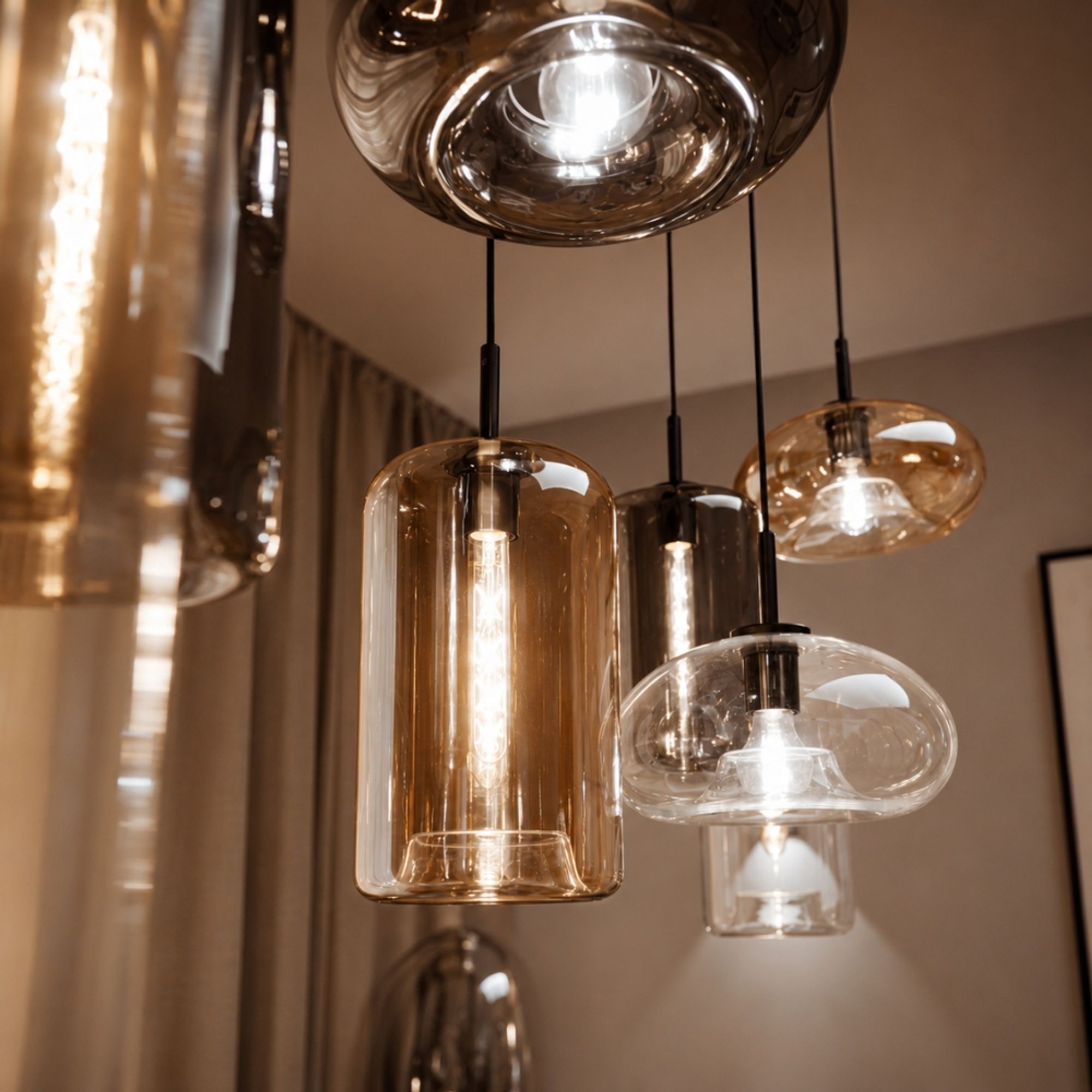 s.luce Cruet Glas-Pendelleuchte Up & Low - 146760 - s.luce® - homecoming lights.