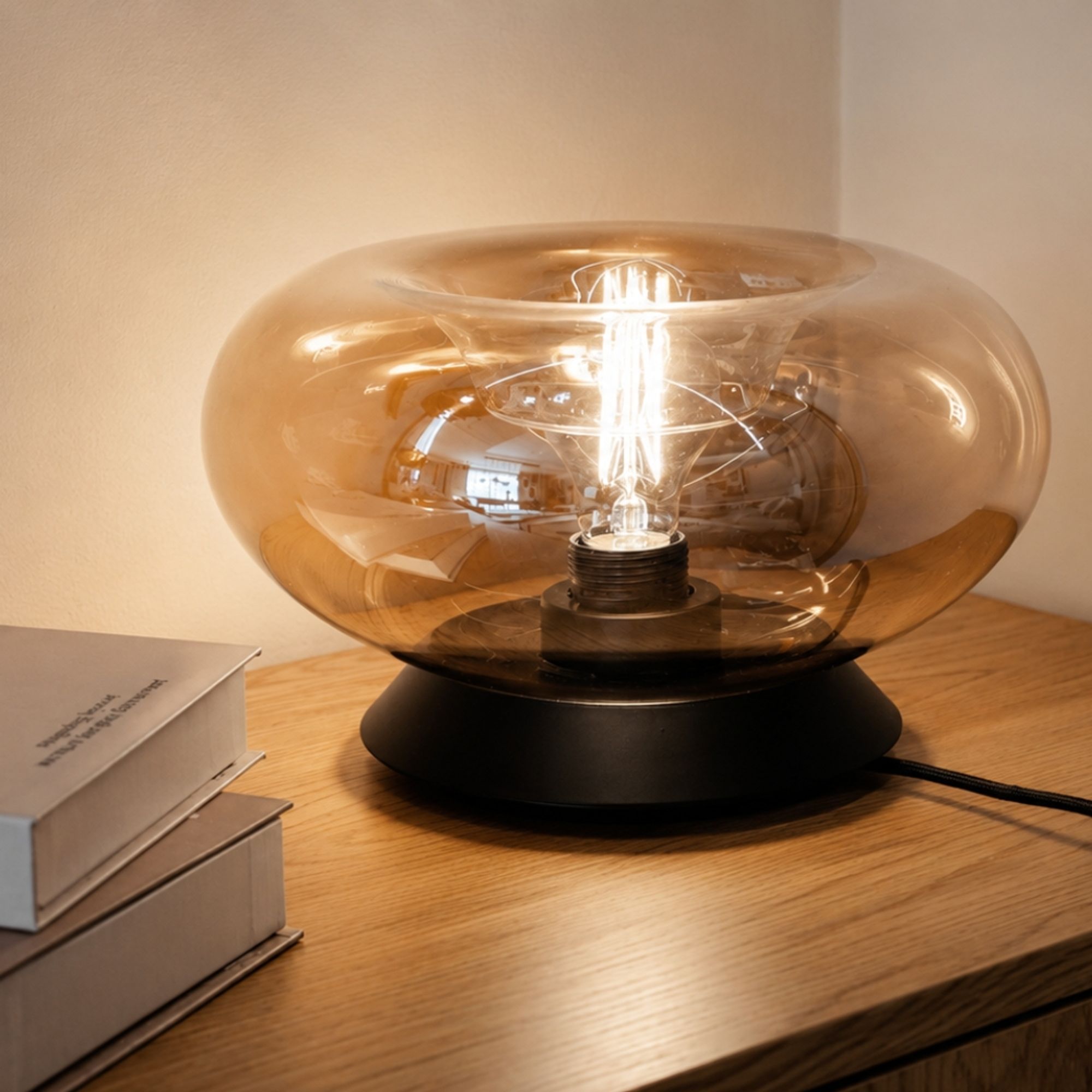 s.luce Cruet E27 Design Tischleuchte Glas mit Schalter - 160159 - s.luce® - homecoming lights.