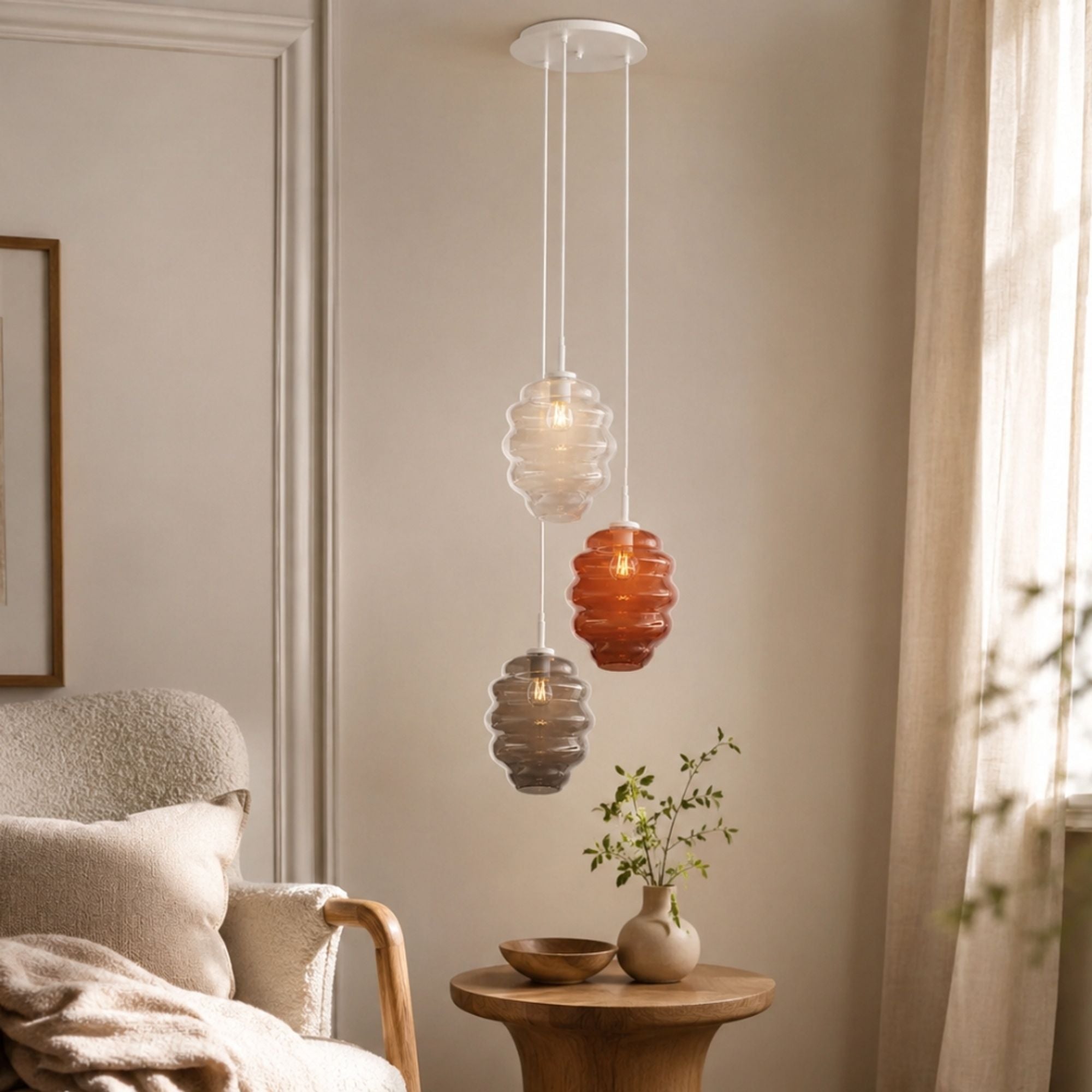 s.luce Echos Galerieleuchte 3-flammig Ø 40cm Baldachin Ø 25cm - 194215 - s.luce® - homecoming lights.