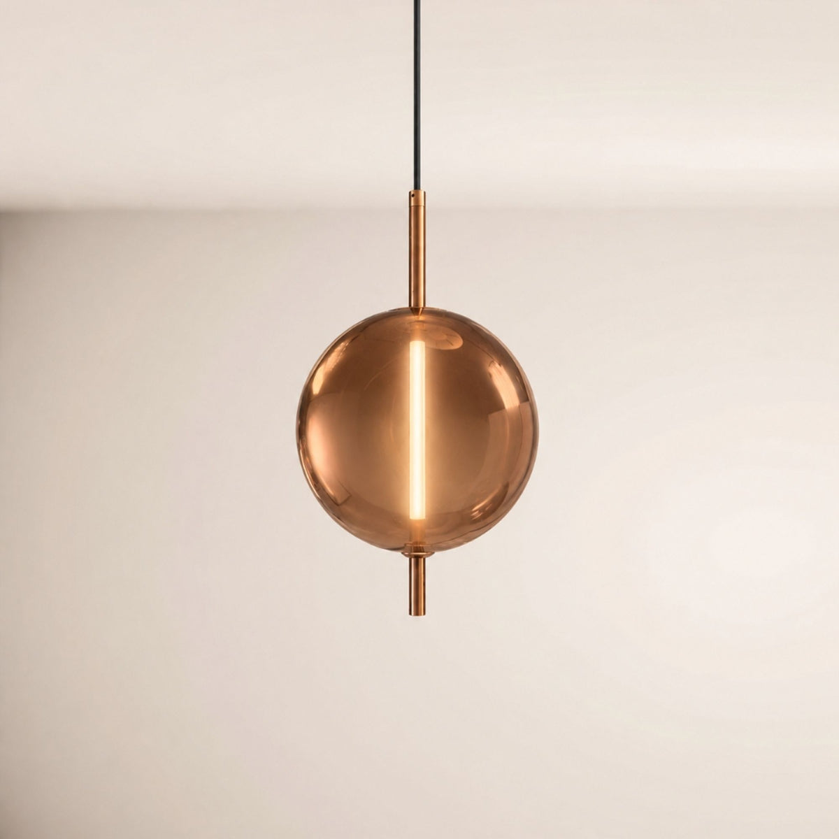 s.luce Mira LED Design Glas-Pendelleuchte 150cm