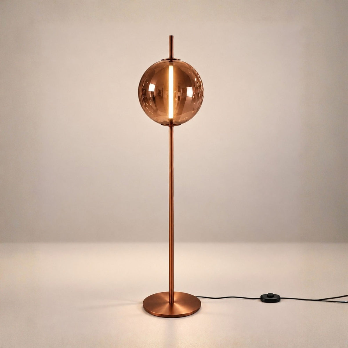 s.luce Mira Design LED Glas-Stehlampe 175cm