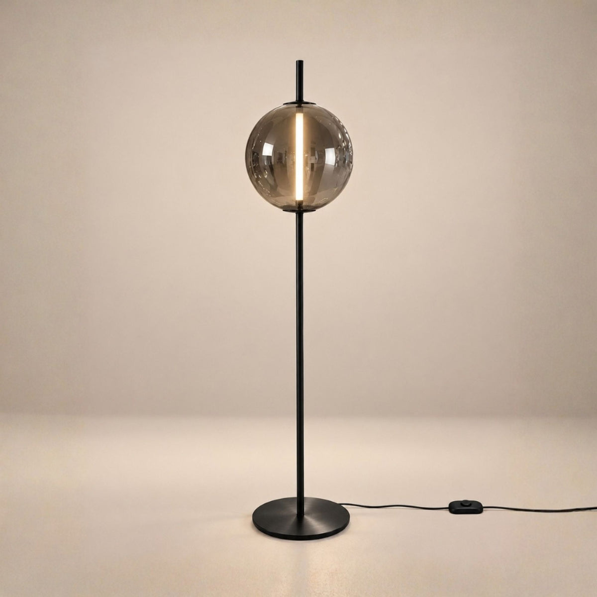 s.luce Mira Design LED Glas-Stehlampe 175cm