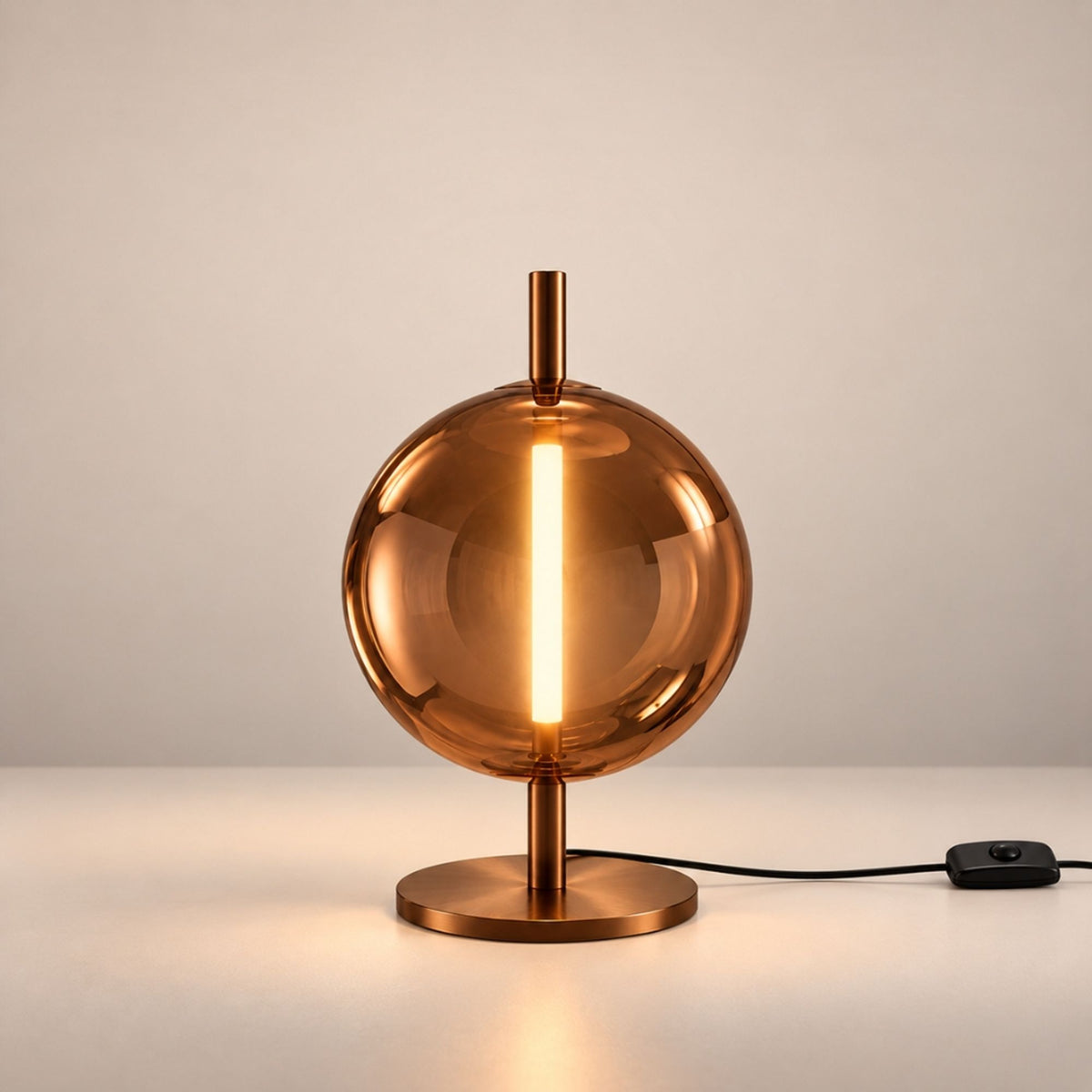 s.luce Mira LED Design Glas Tischlampe 55cm