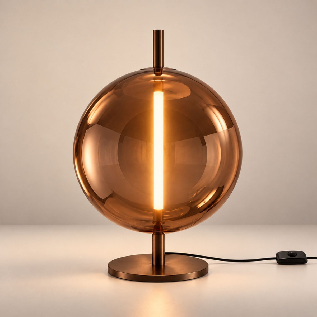s.luce Mira LED Design Glas Tischlampe 55cm