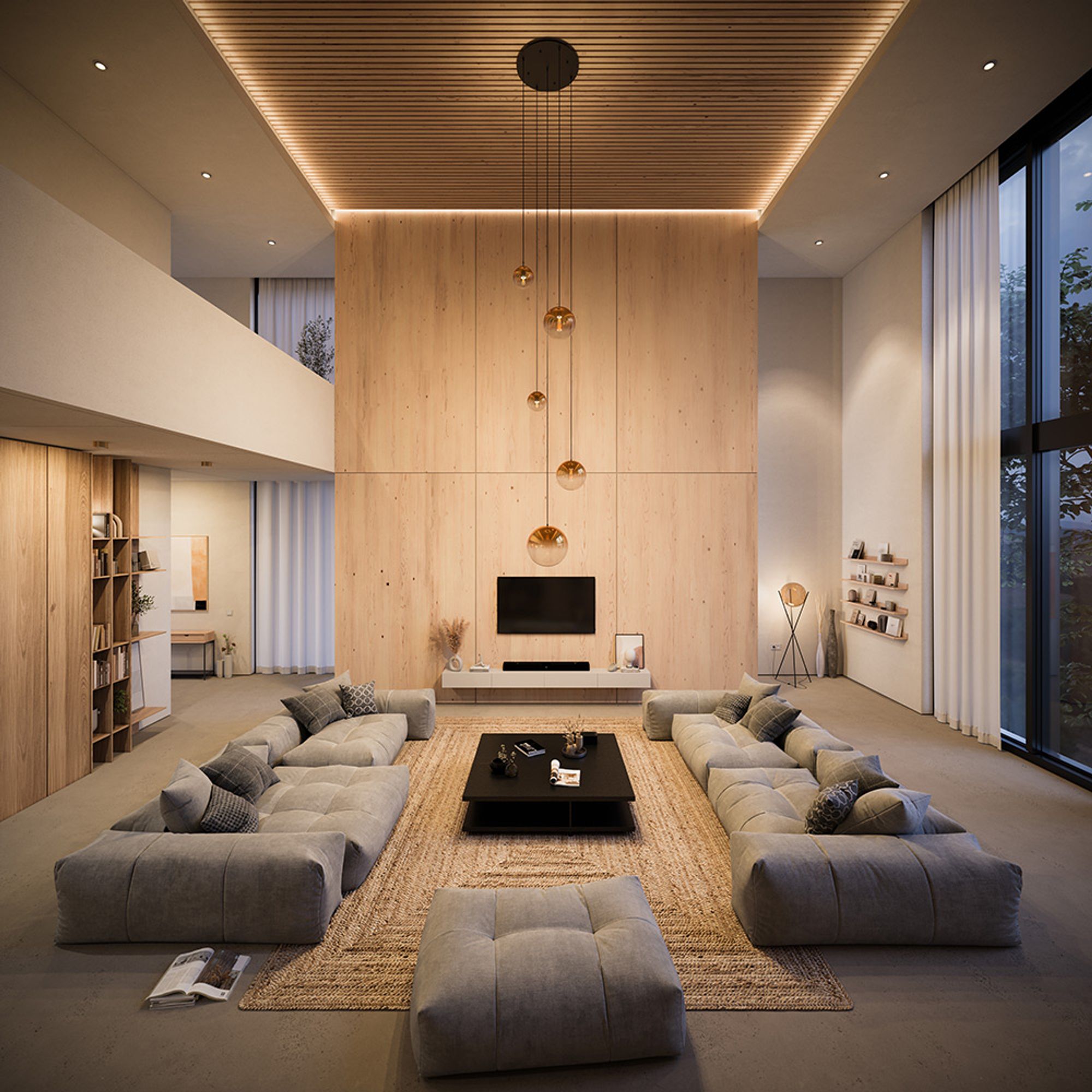 s.luce Modular Hängeleuchten-Baldachin 3-flammig oder 5-flammig - 139317 - s.luce® - homecoming lights.