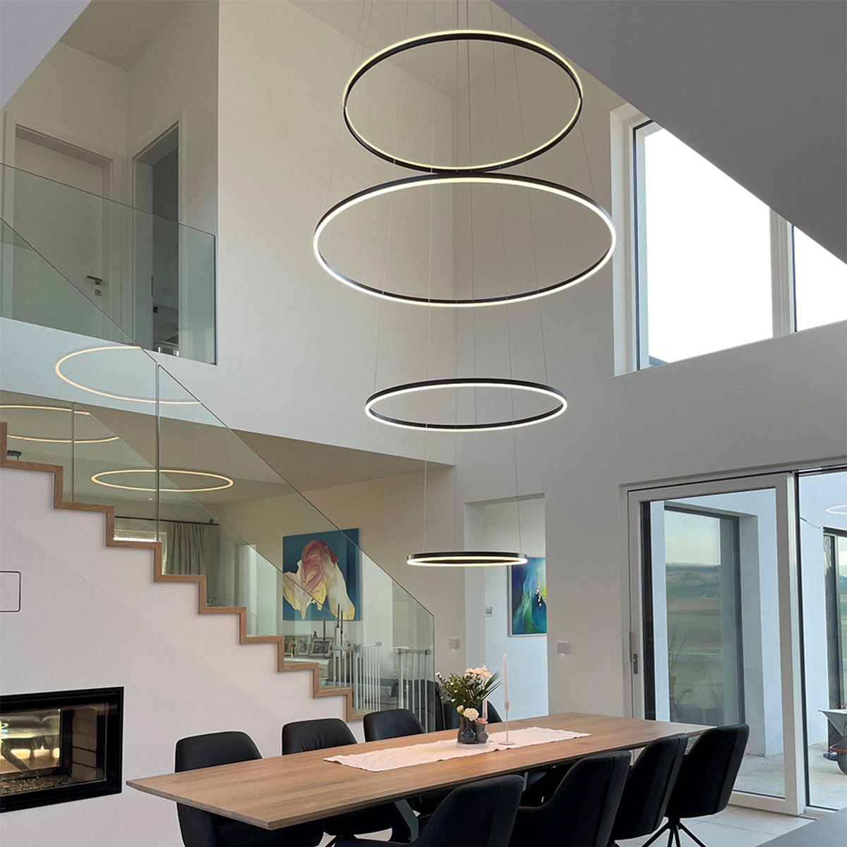 s.luce LED Ring Hängeleuchte 3-flammig Zentrisch - 179238 - s.luce® - homecoming lights.