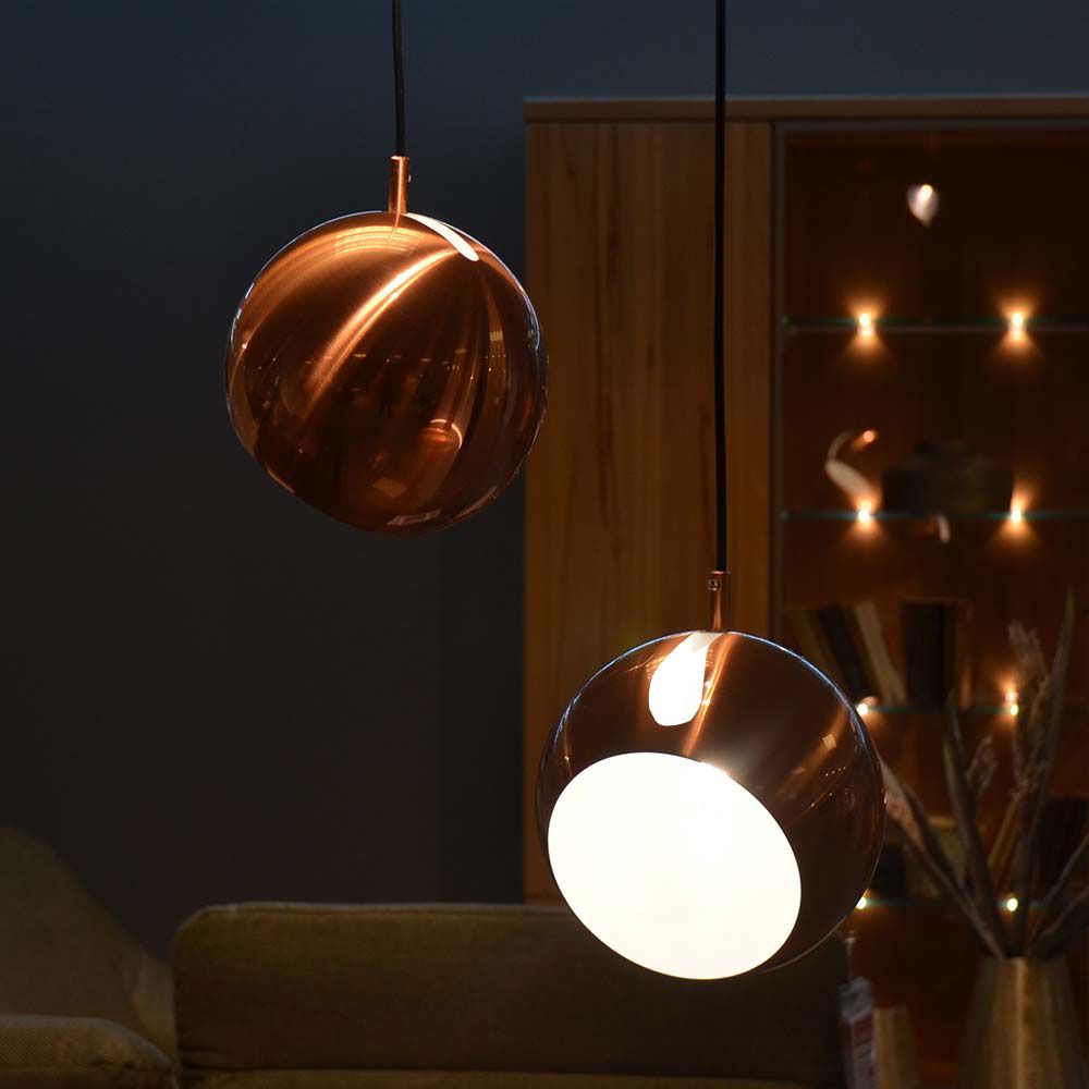 s.luce Ball Pendelleuchte tauschbarer Schirm