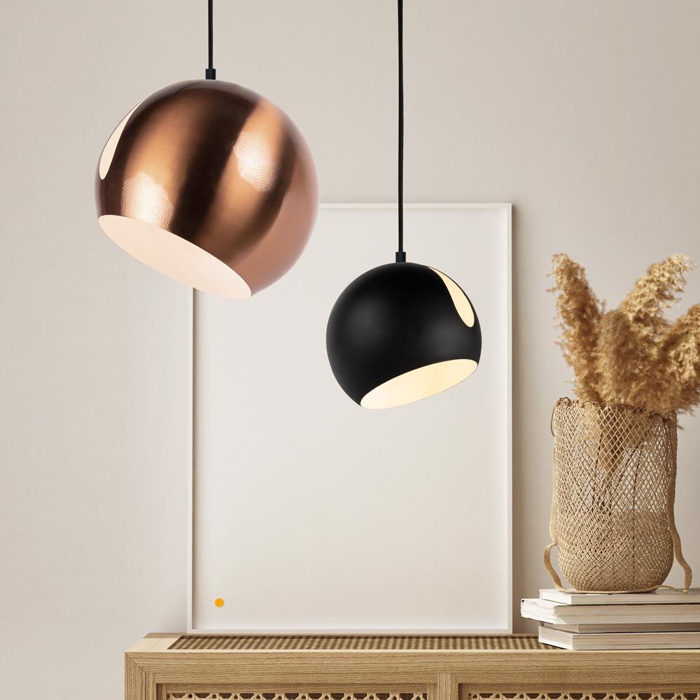 s.luce Ball Pendelleuchte tauschbarer Schirm