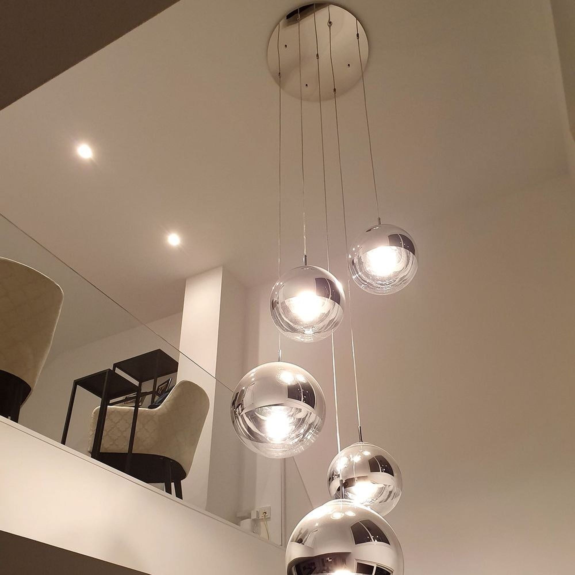 s.luce Fairy Galerieleuchte 3- oder 5-flammig mit Modular Baldachin