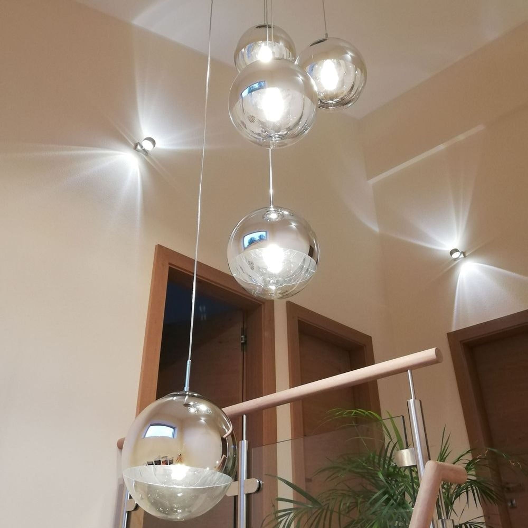 s.luce Fairy Galerieleuchte 3- oder 5-flammig mit Modular Baldachin