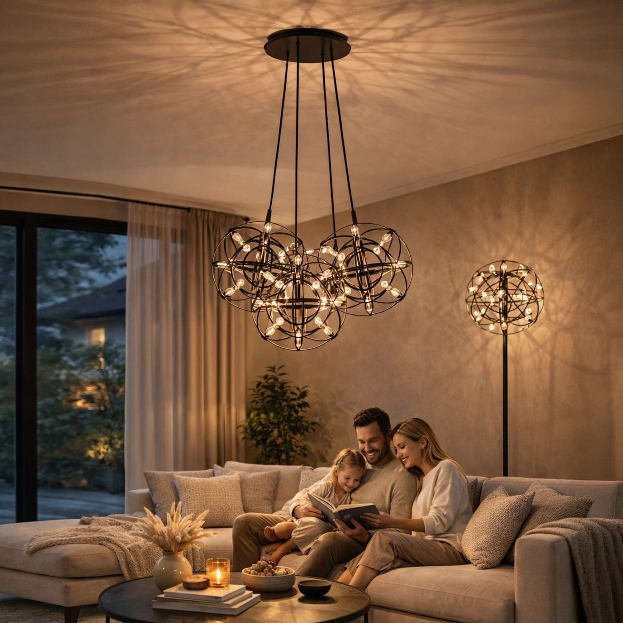 s.luce Atom Cluster LED Mehrfach - Pendelleuchte 3 - flammig - 199600 - s.luce® - homecoming lights.