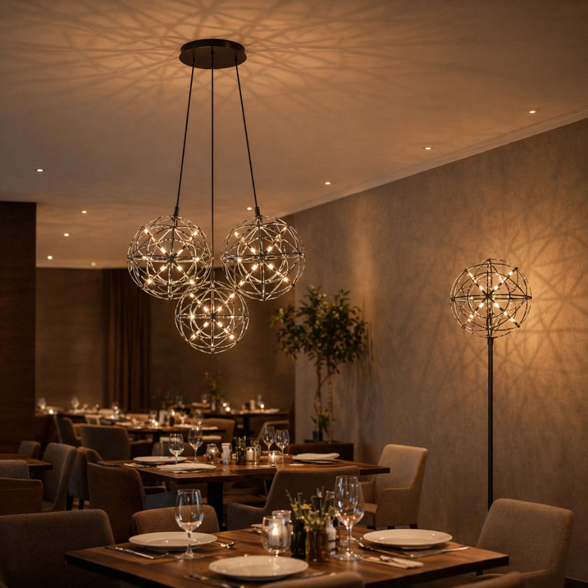 s.luce Atom Cluster LED Mehrfach - Pendelleuchte 3 - flammig - 199596 - s.luce® - homecoming lights.