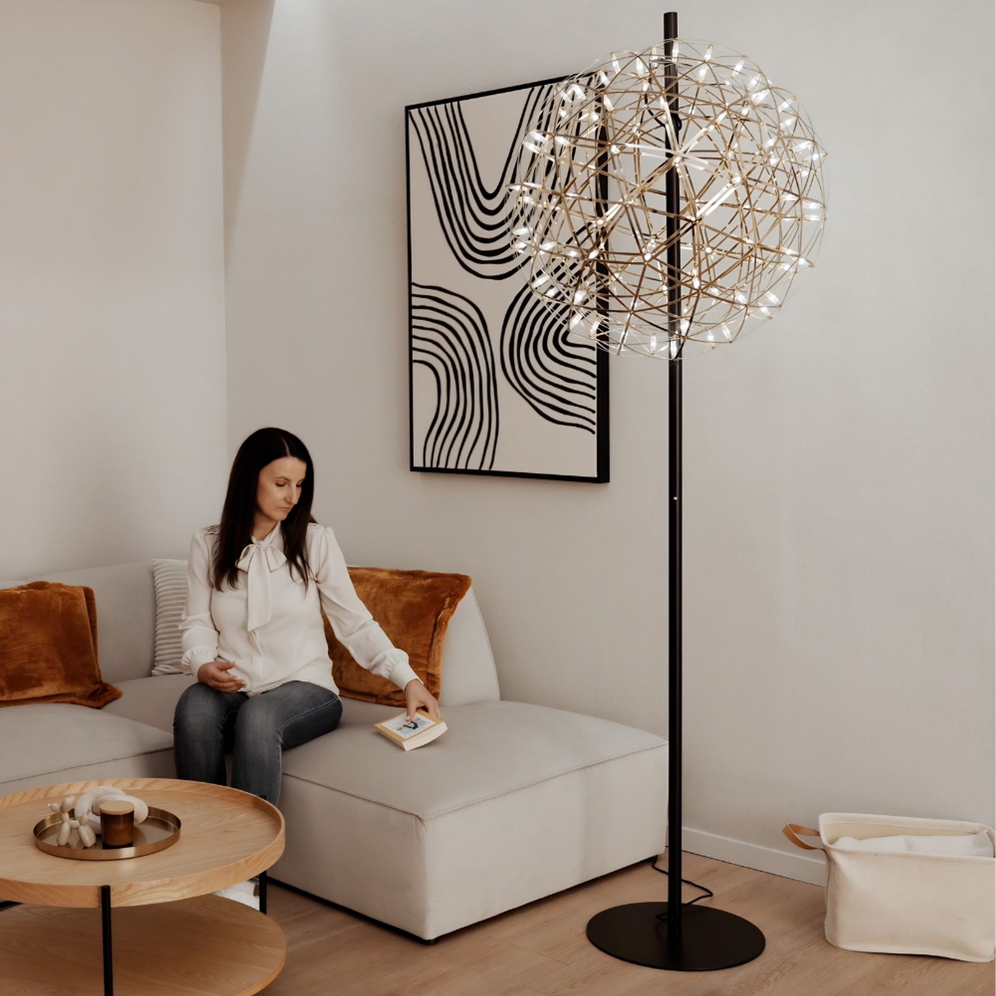 s.luce Atom LED - Stehleuchte aus Metall mit Touchdimmer - 190191 - s.luce® - homecoming lights.