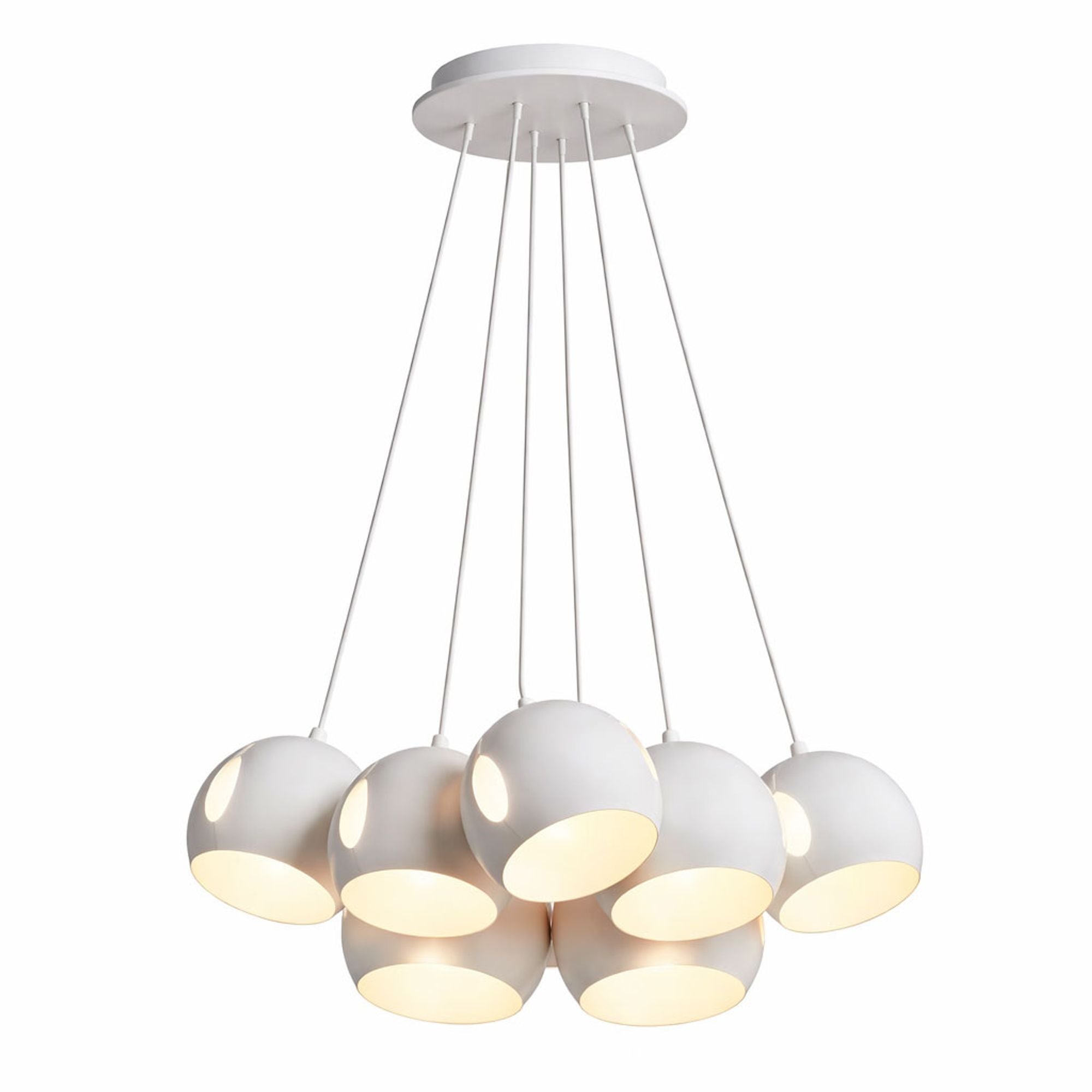 s.luce Ball Cluster Mehrfach - Pendelleuchte Cluster 7 - flammig 7x20cm - 199831 - s.luce® - homecoming lights.