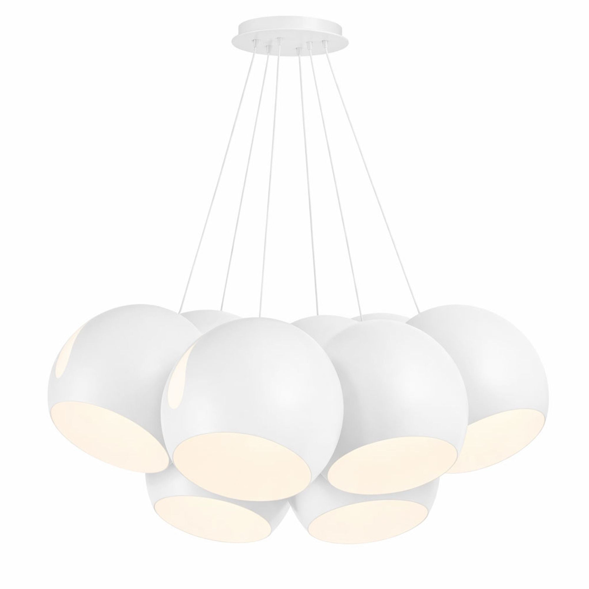 s.luce Ball Cluster Mehrfach - Pendelleuchte 7 - flammig 7x30cm - 199843 - s.luce® - homecoming lights.