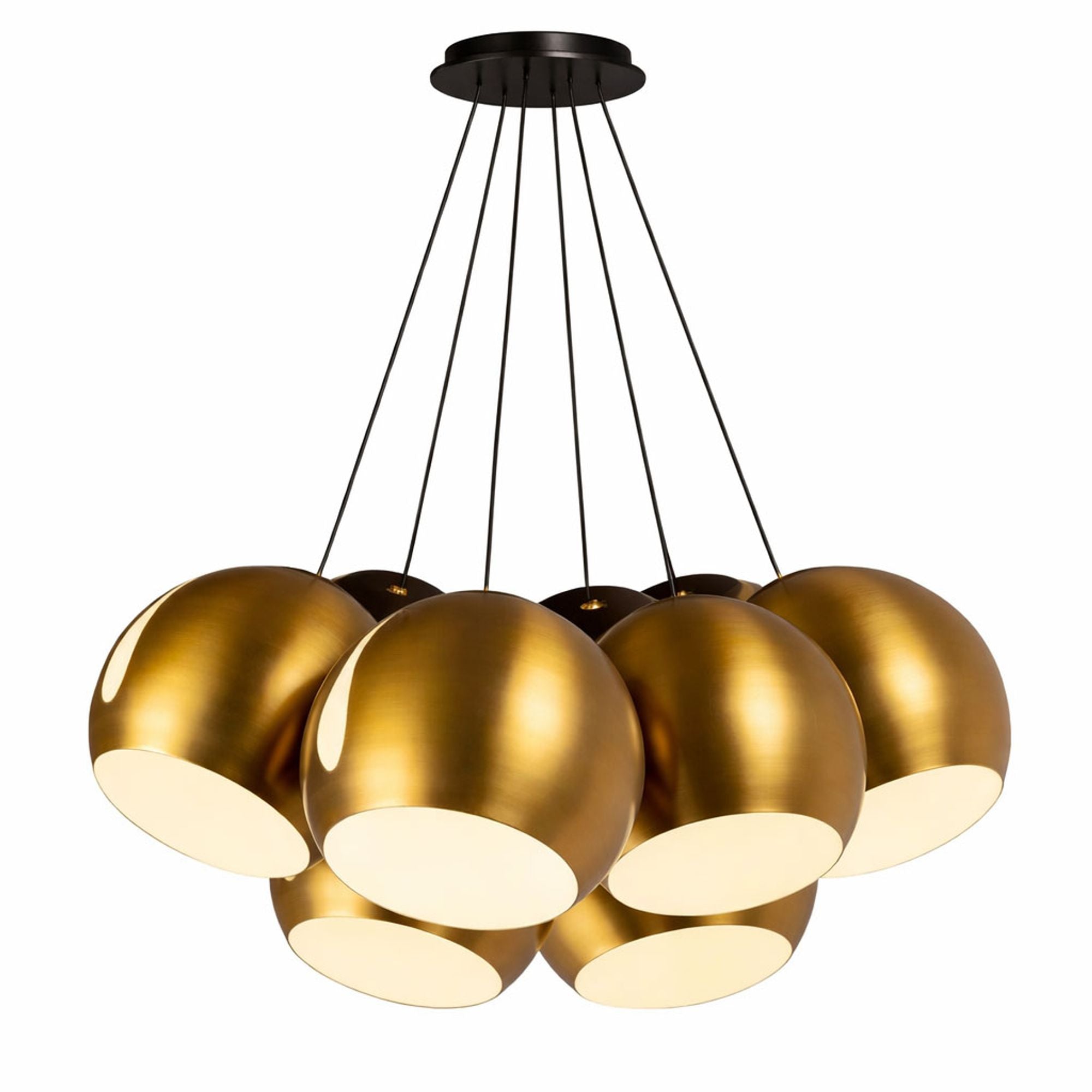 s.luce Ball Cluster Mehrfach - Pendelleuchte 7 - flammig 7x30cm - 199837 - s.luce® - homecoming lights.