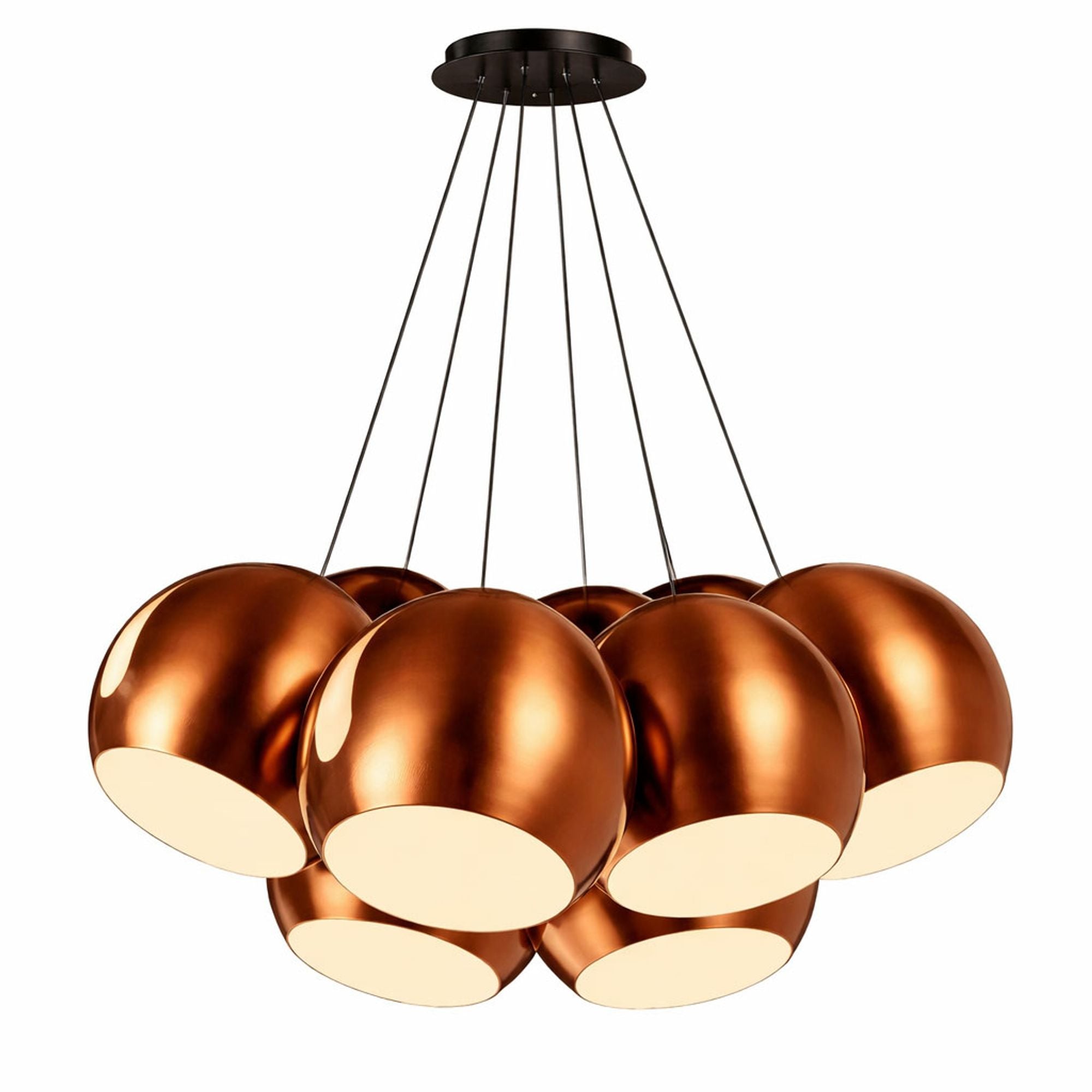 s.luce Ball Cluster Mehrfach - Pendelleuchte 7 - flammig 7x30cm - 199837 - s.luce® - homecoming lights.