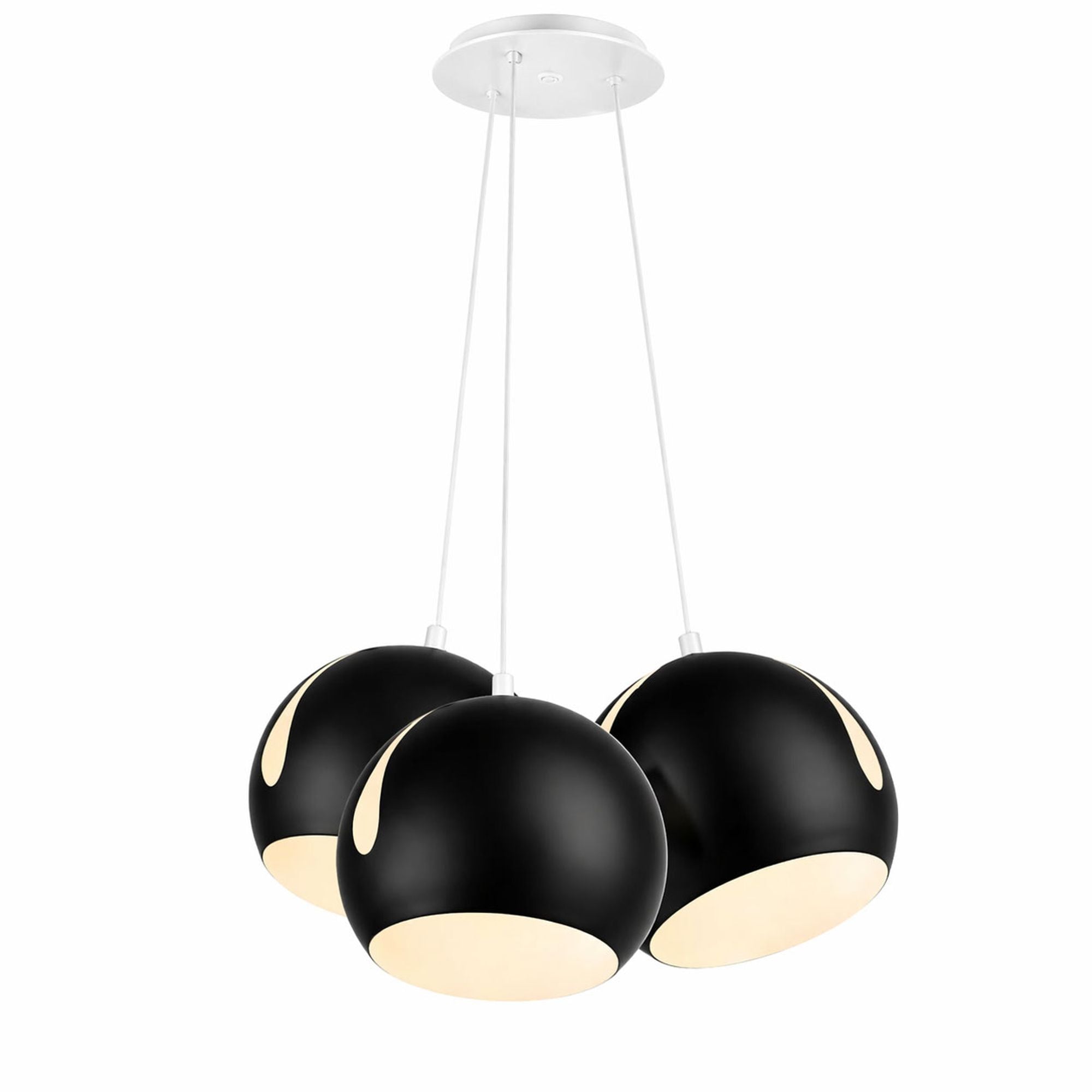 s.luce Ball Cluster Mehrfach-Pendelleuchte 3-flammig 3x30cm