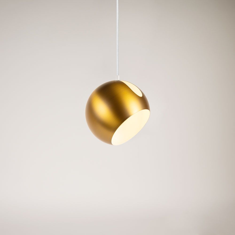 s.luce Ball Pendelleuchte tauschbarer Schirm