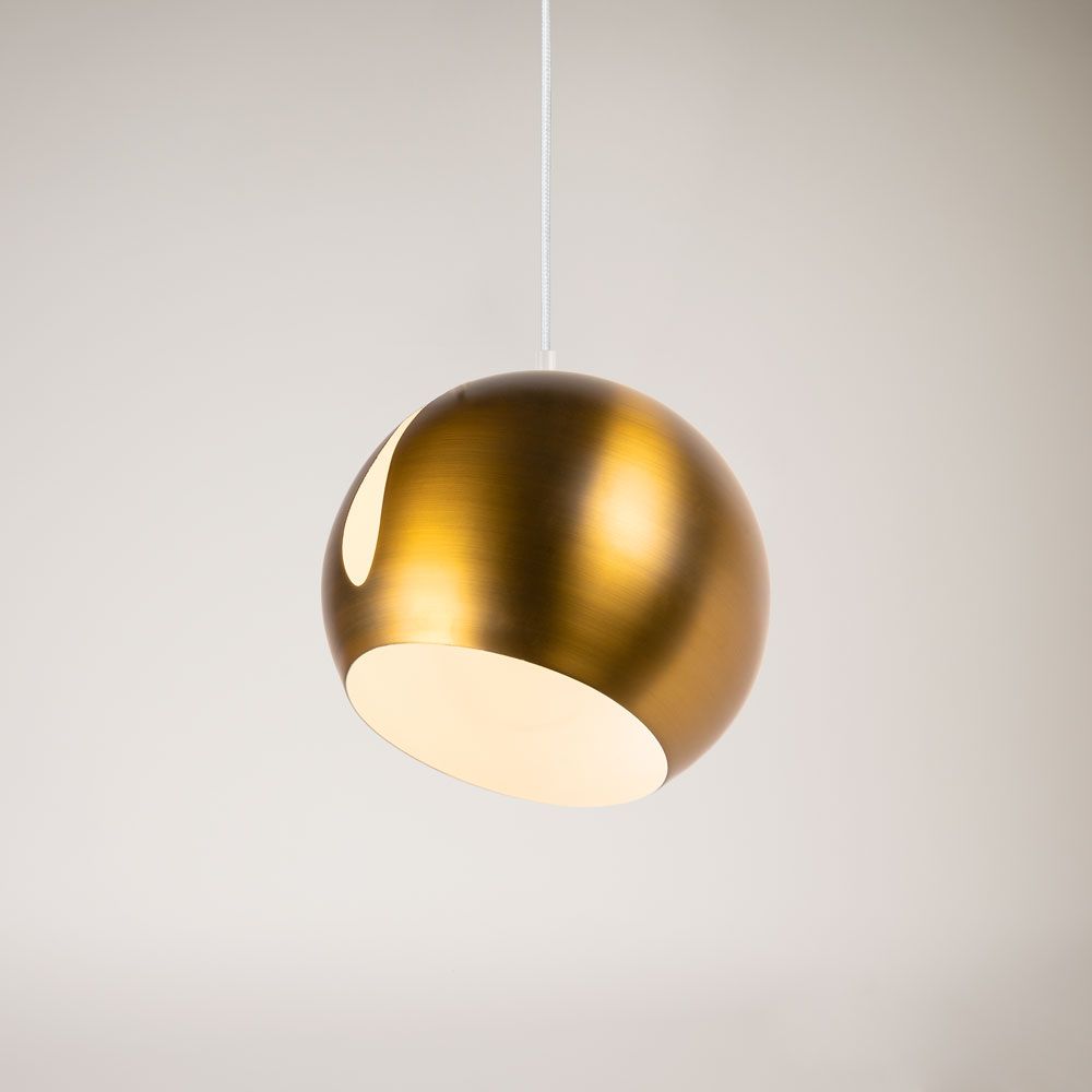 s.luce Ball Pendelleuchte tauschbarer Schirm