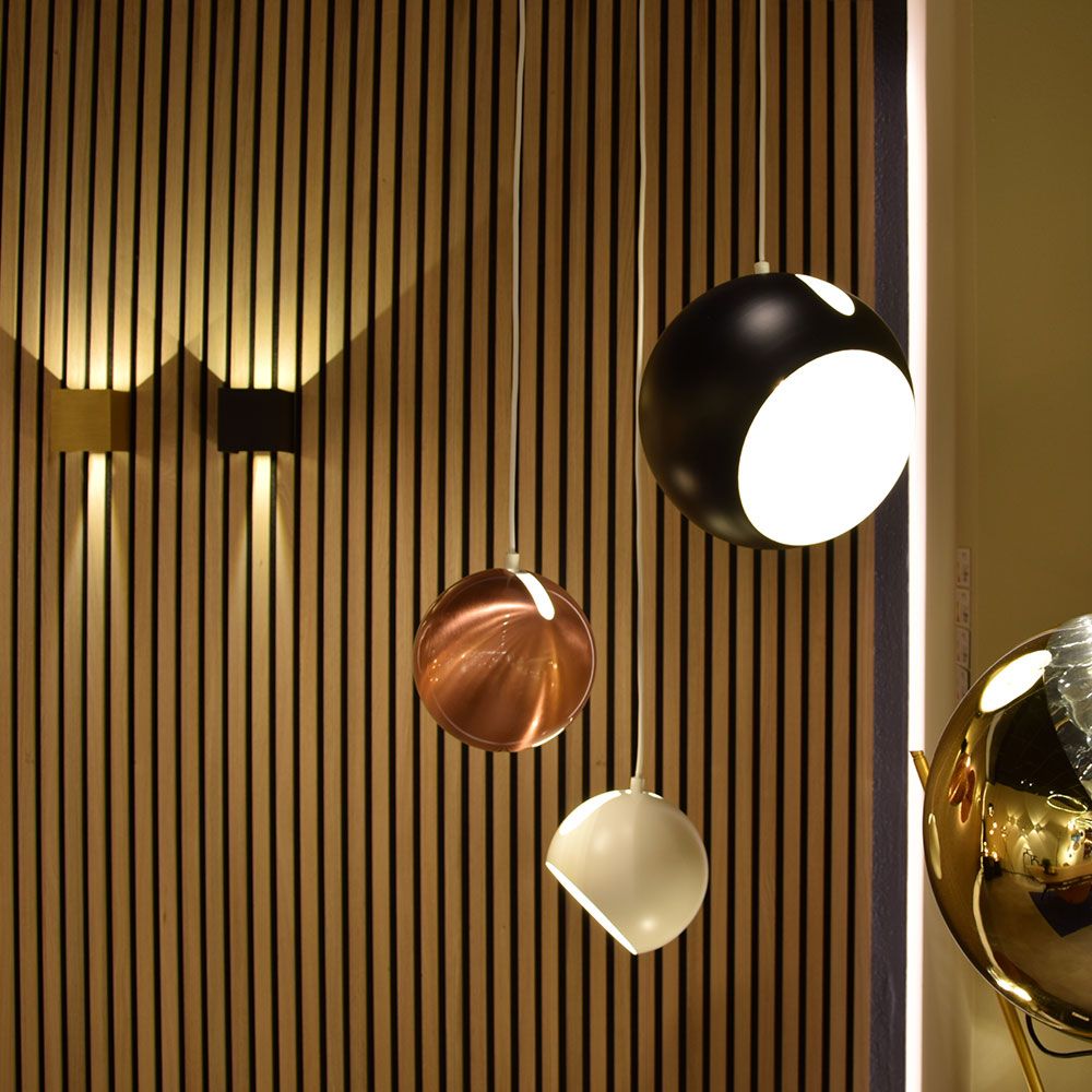 s.luce Ball Pendelleuchte tauschbarer Schirm