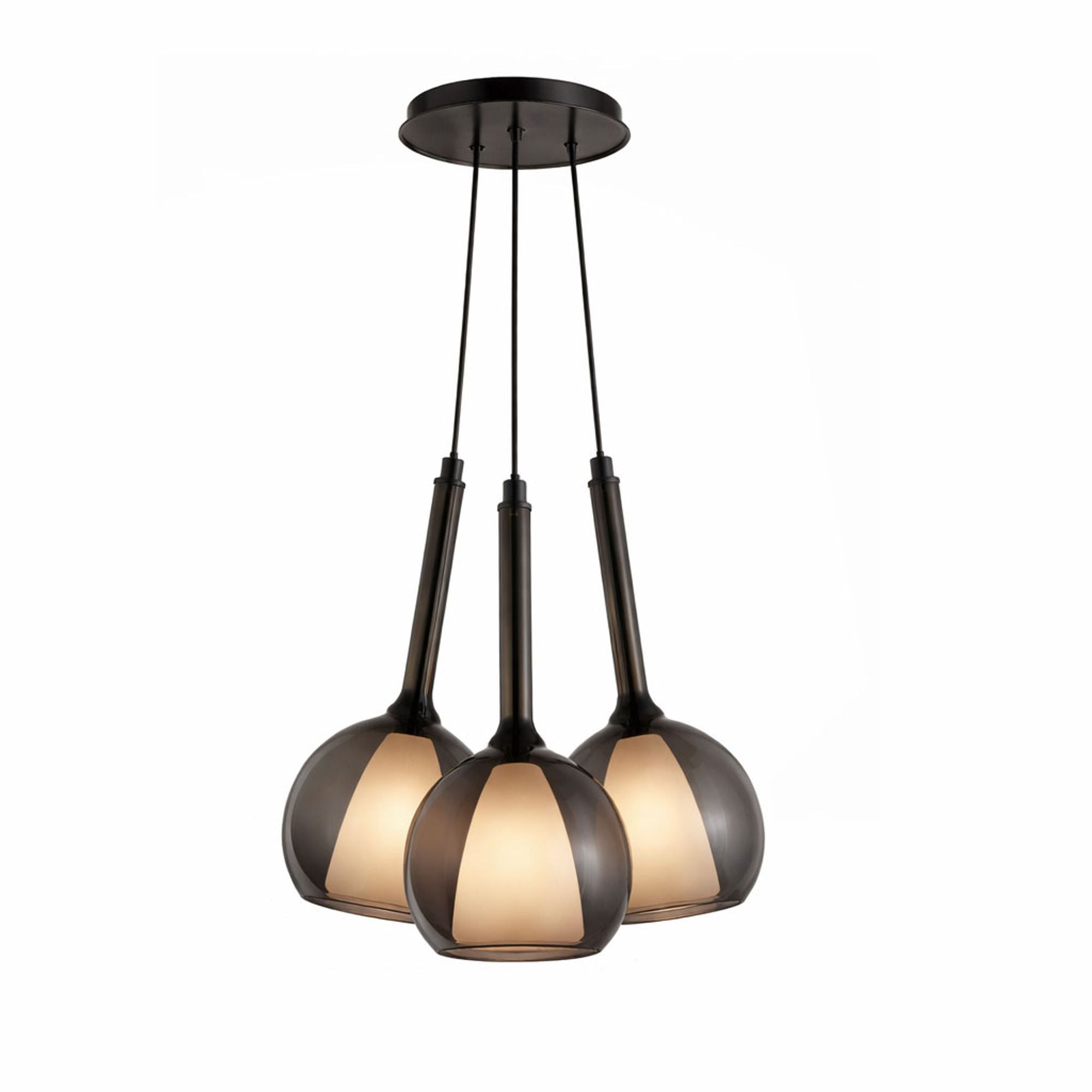 s.luce Belluna Cluster Glas - Hängeleuchte 3 - flammig - 199966 - s.luce® - homecoming lights.