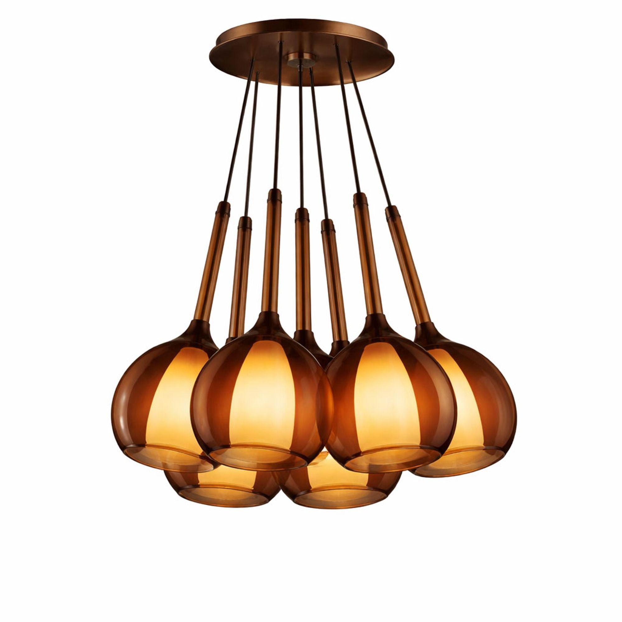 s.luce Belluna Cluster Glas - Pendelleuchte 7 - flammig - 199972 - s.luce® - homecoming lights.