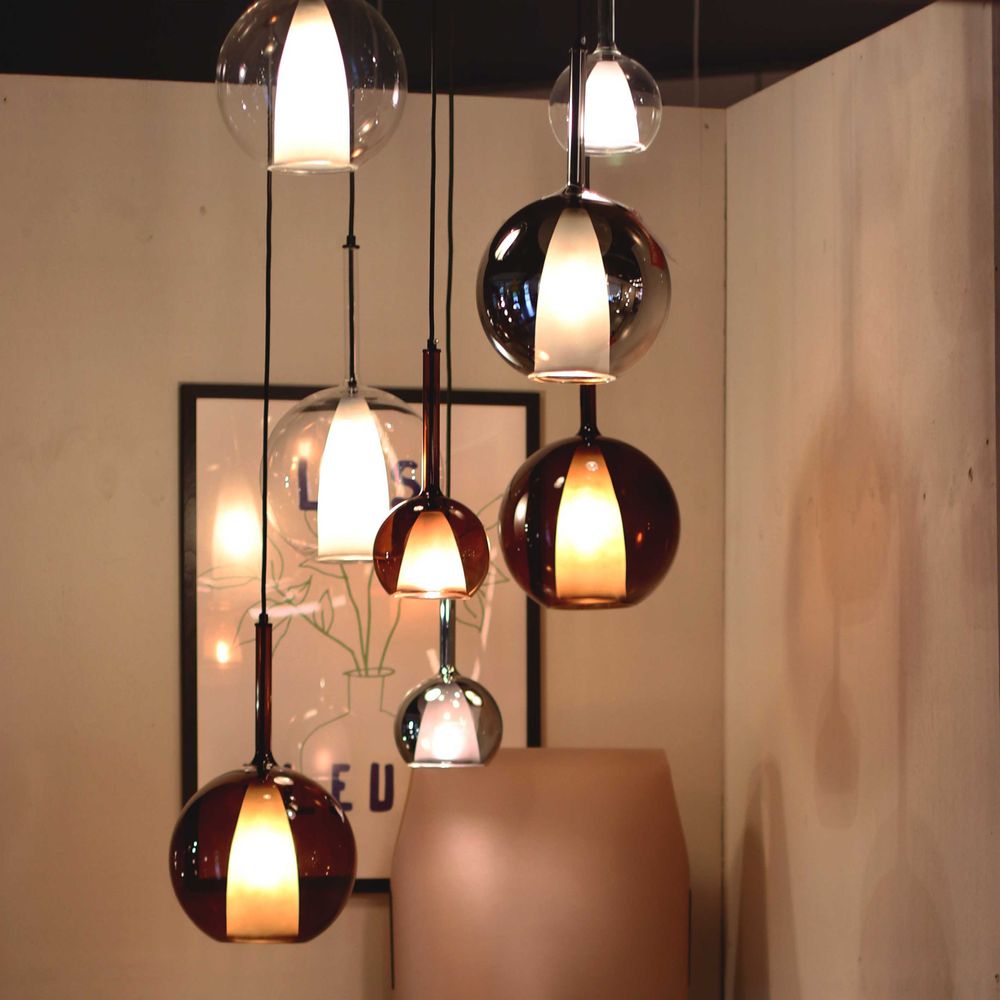 s.luce Belluna Galerieleuchte 8-flammig Ø 80cm Baldachin