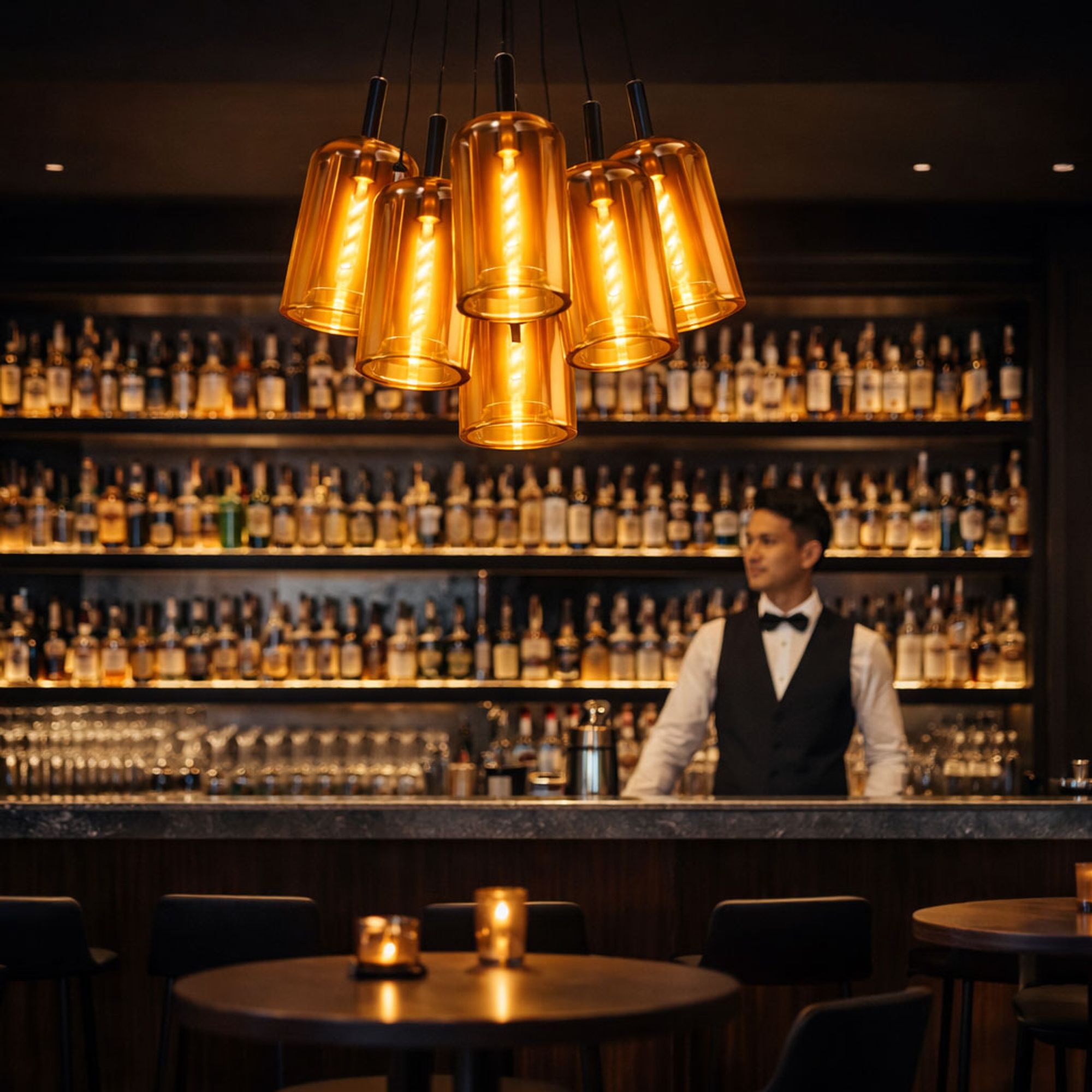 s.luce Cruet Cluster Glas - Pendelleuchte 7 - flammig 7x17cm - 200238 - s.luce® - homecoming lights.