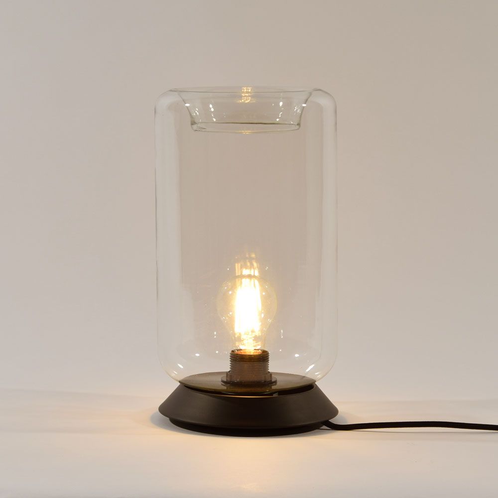 s.luce Cruet E27 Design Tischleuchte Glas mit Schalter