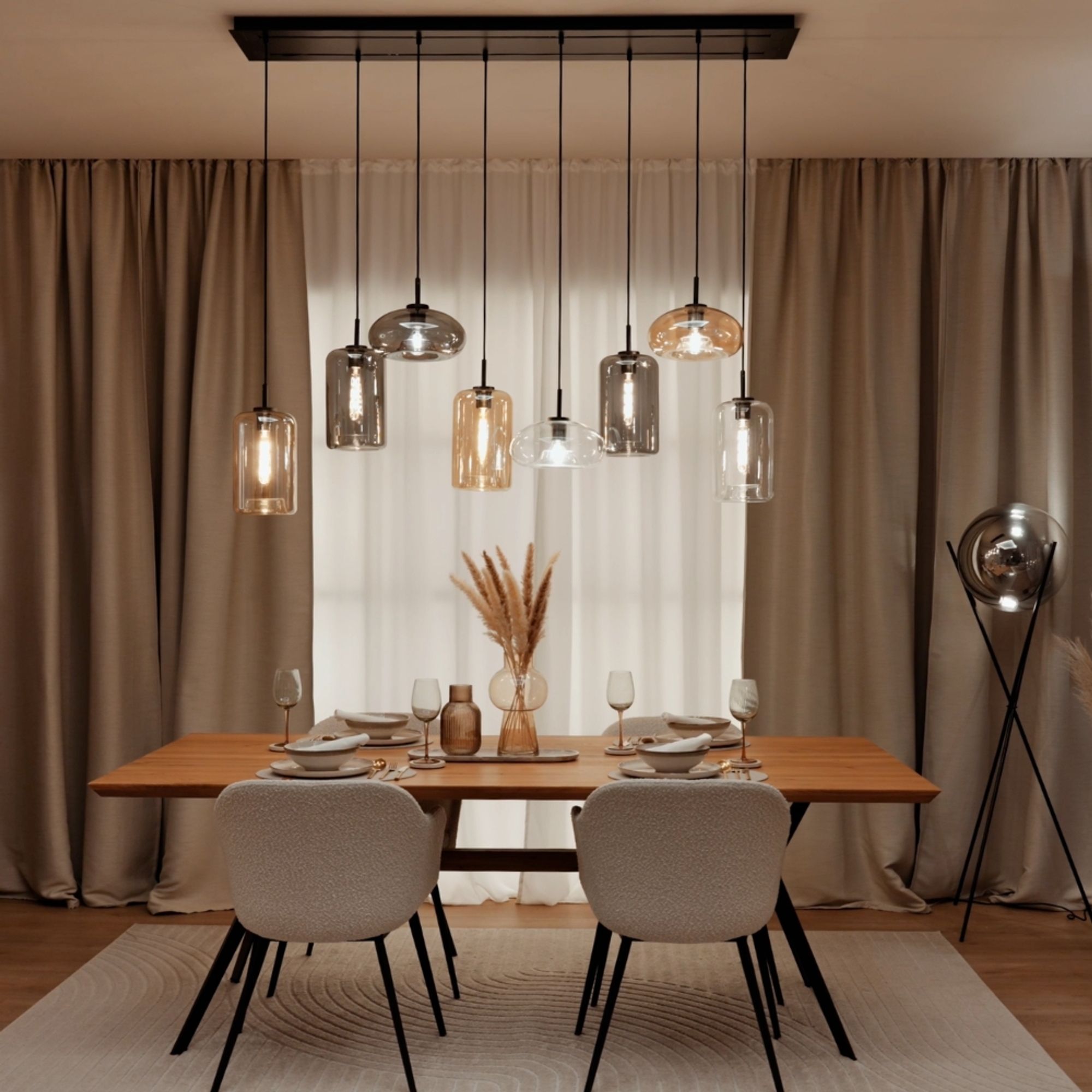s.luce Glass - Up & Low Pendant Light - 146760 - s.luce® - homecoming lights.