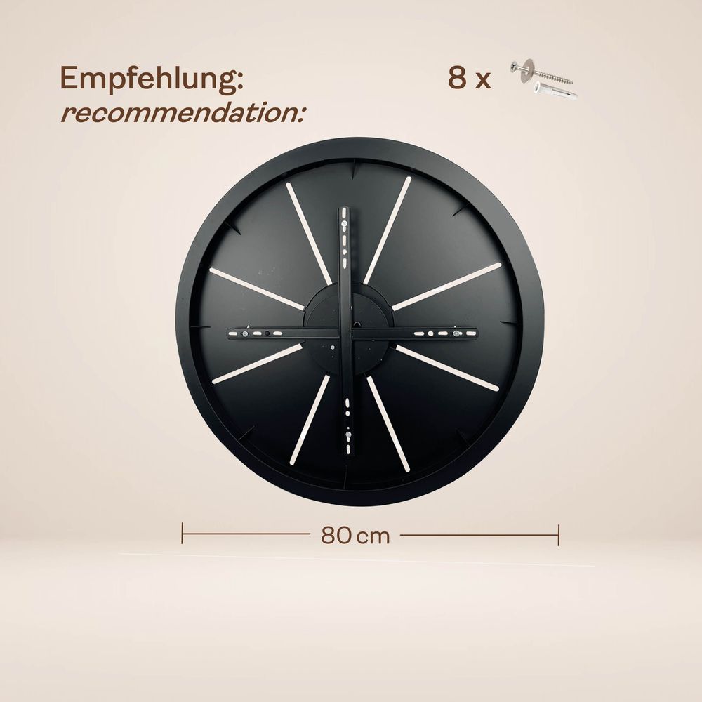 s.luce Echos Galerieleuchte 12-flammig Ø 80cm Baldachin Ø 25cm