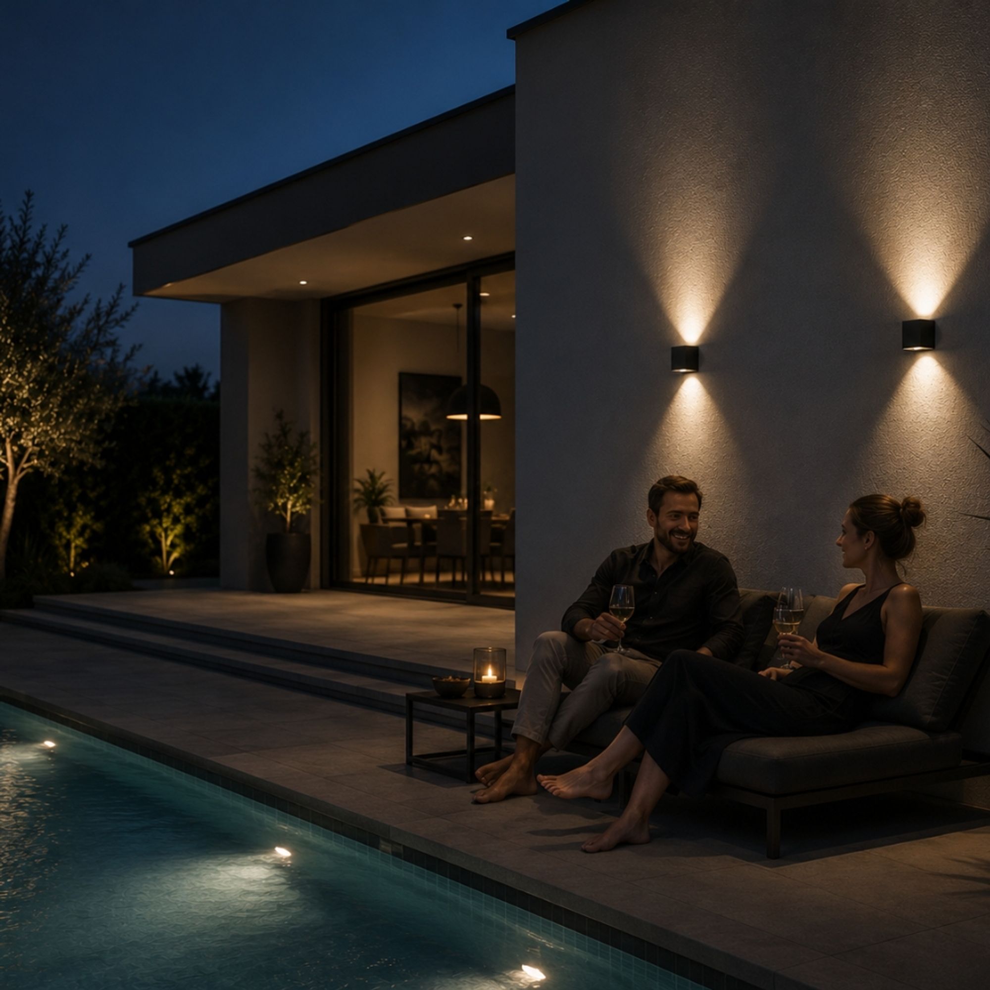 s.luce Ixa LED Wandlampe verstellbare Winkel Innen & Außen IP44 - 144761 - s.luce® - homecoming lights.