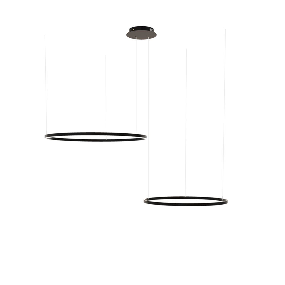 s.luce LED Ring Hängelampe 2-flammig Exzentrisch