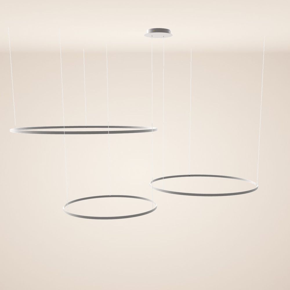 s.luce LED Ring Pendelleuchte 3-flammig Exzentrisch