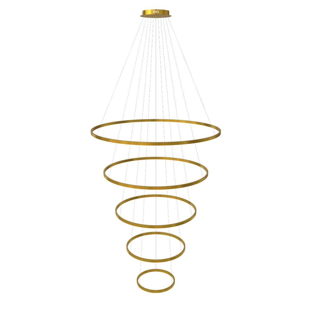s.luce LED Ring Pendelleuchte 5-flammig Zentrisch
