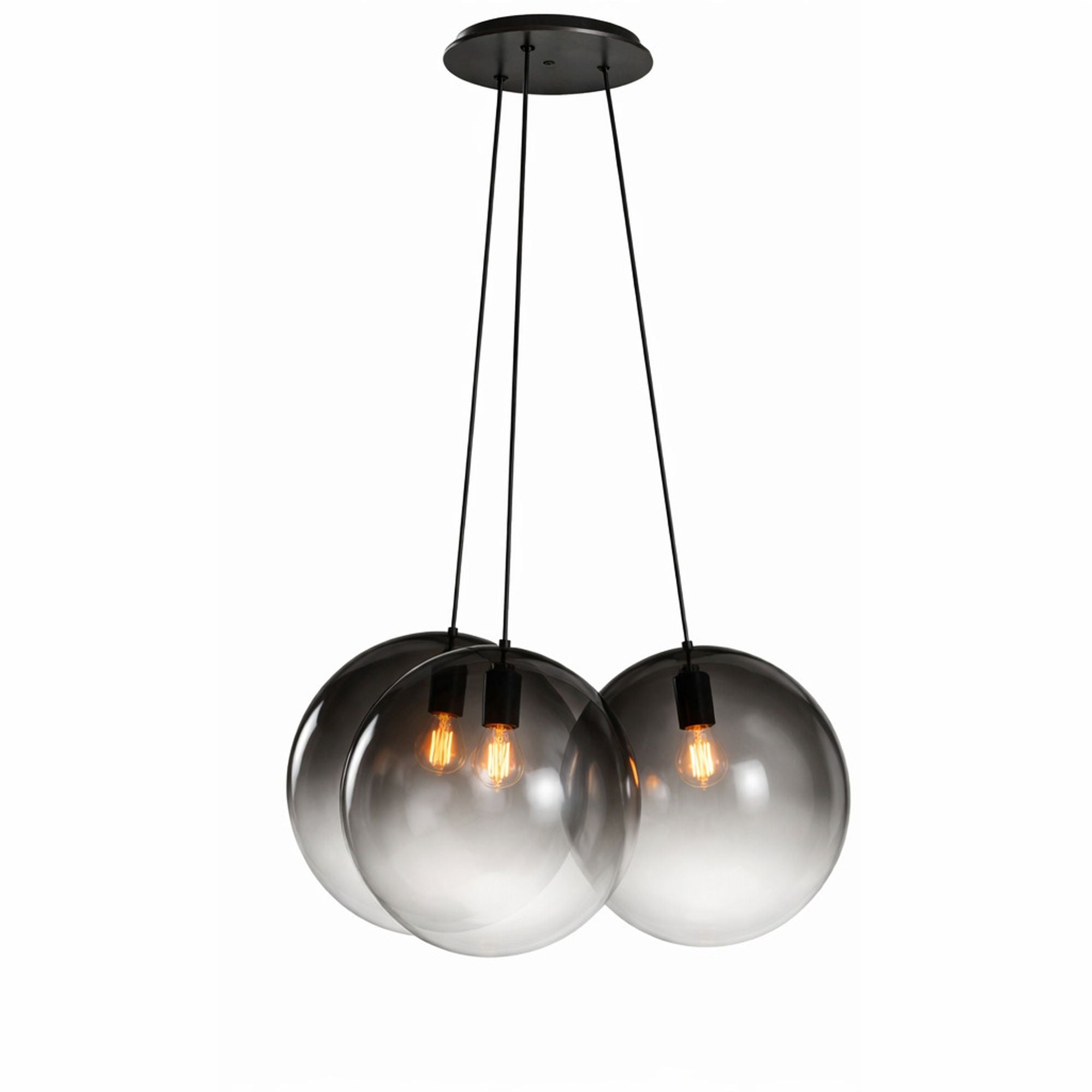 s.luce Orb Cluster Glas - Hängelampe 3 - flammig 3x20cm - 200560 - s.luce® - homecoming lights.