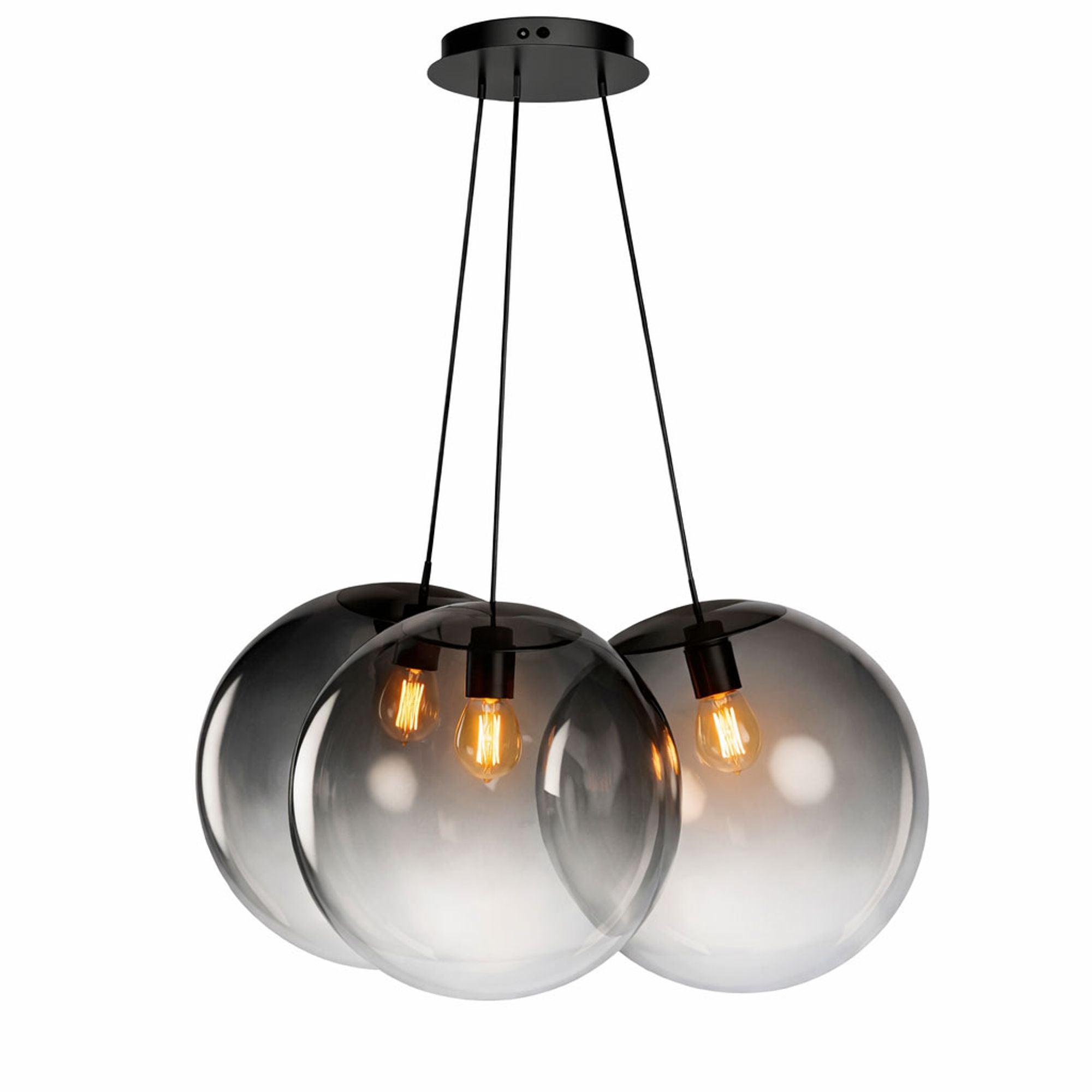 s.luce Orb Cluster Glas - Hängeleuchte 3 - flammig 3x40cm - 200627 - s.luce® - homecoming lights.