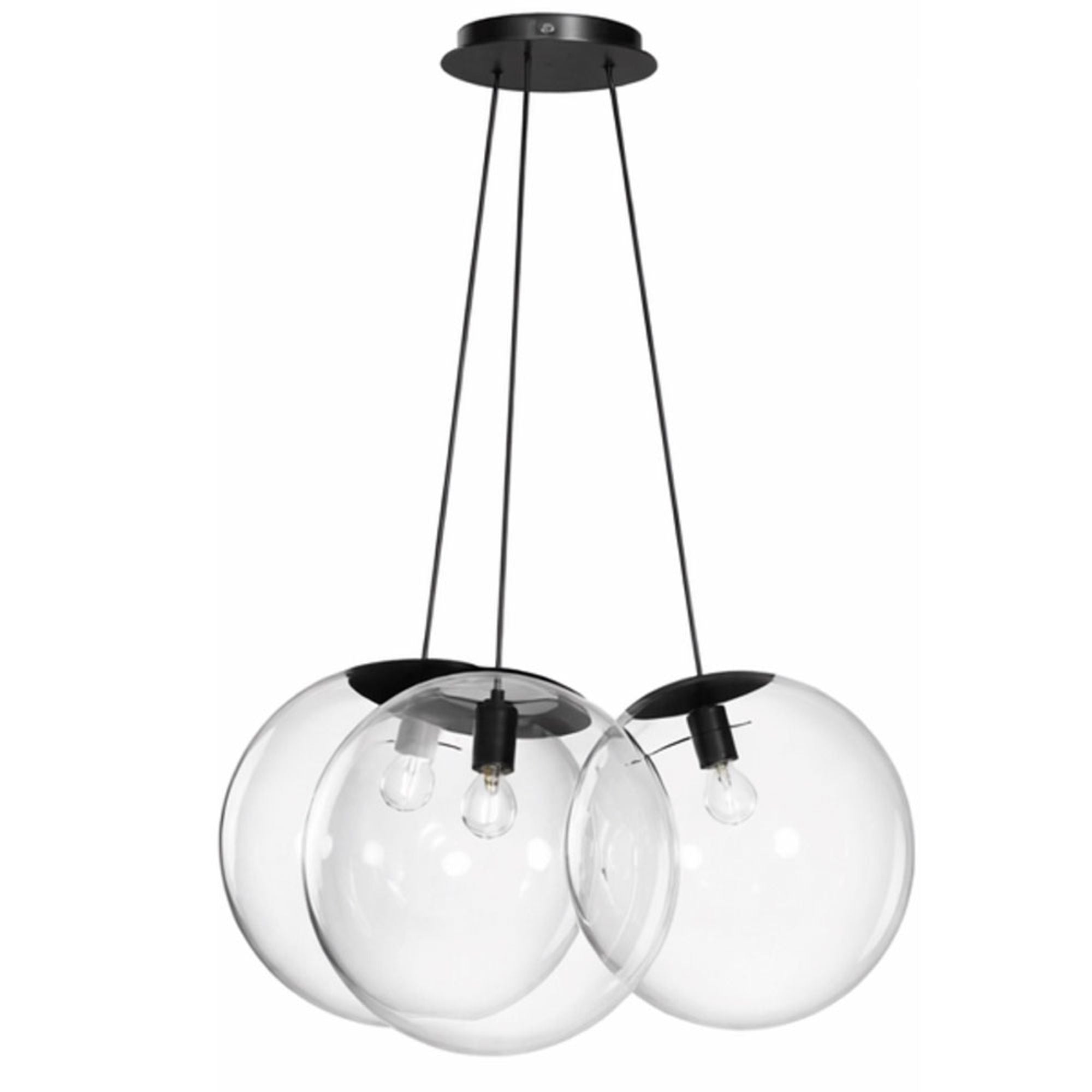 s.luce Orb Cluster Glas - Hängeleuchte 3 - flammig 3x40cm - 200625 - s.luce® - homecoming lights.