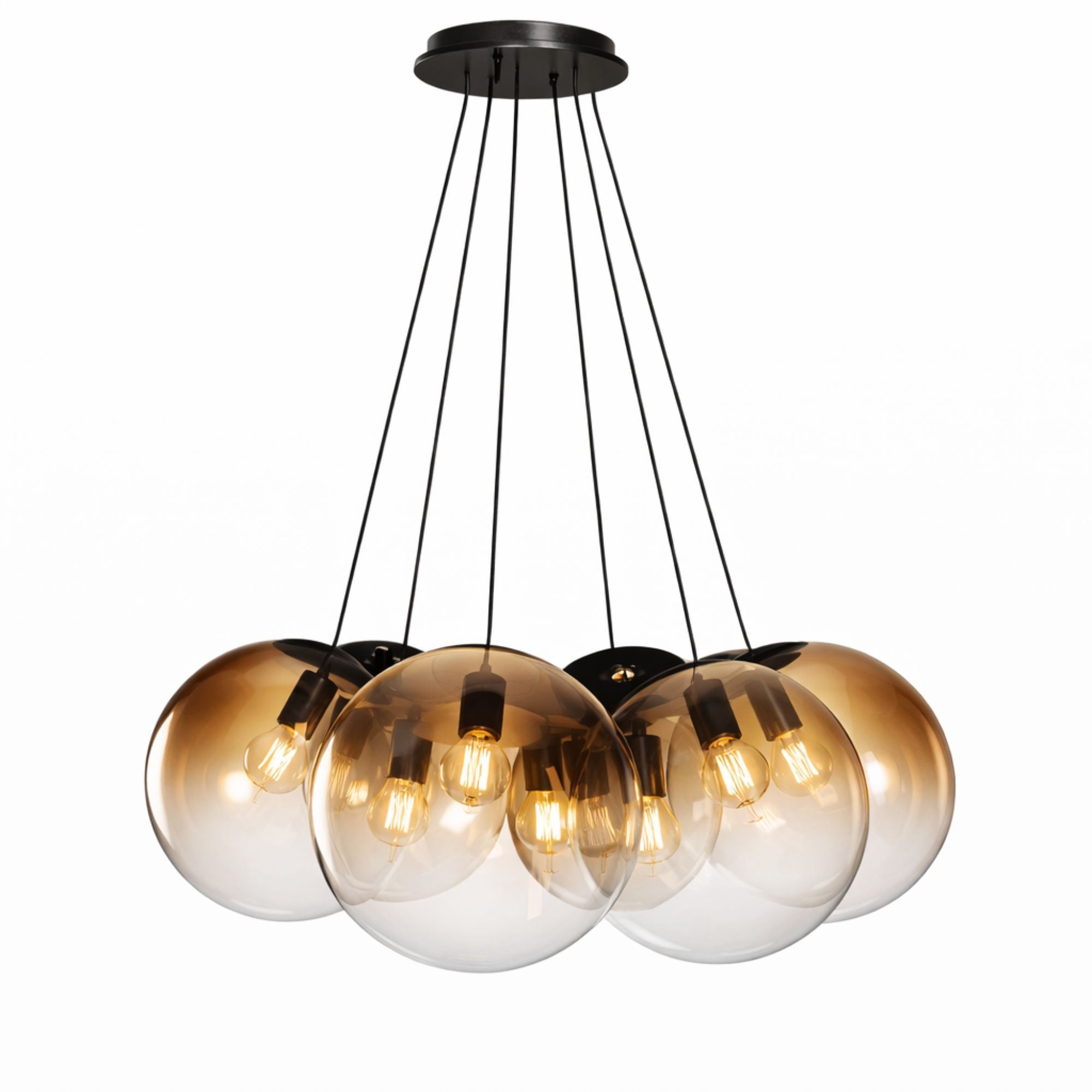 s.luce Orb Cluster Mehrfach - Hängelampe 7 - flammig 7x30cm - 200662 - s.luce® - homecoming lights.