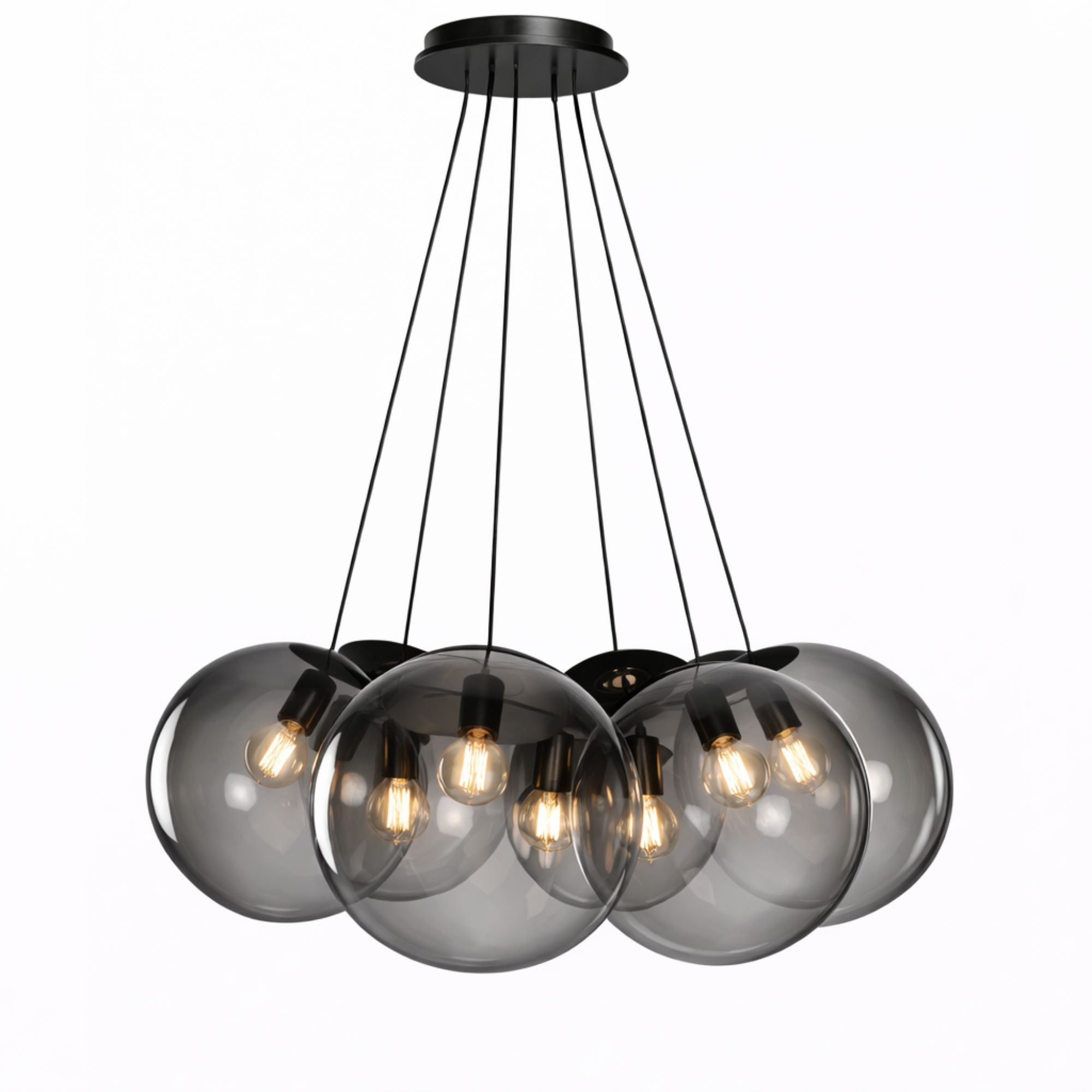 s.luce Orb Cluster Mehrfach - Pendelleuchte 7 - flammig 7x40cm - 200677 - s.luce® - homecoming lights.