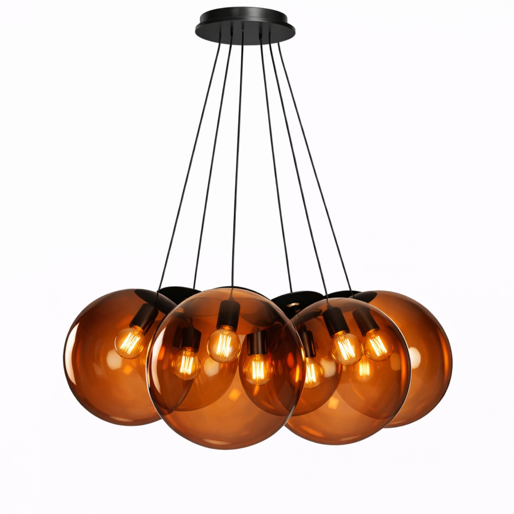 s.luce Orb Cluster Mehrfach - Pendelleuchte 7 - flammig 7x40cm - 200673 - s.luce® - homecoming lights.