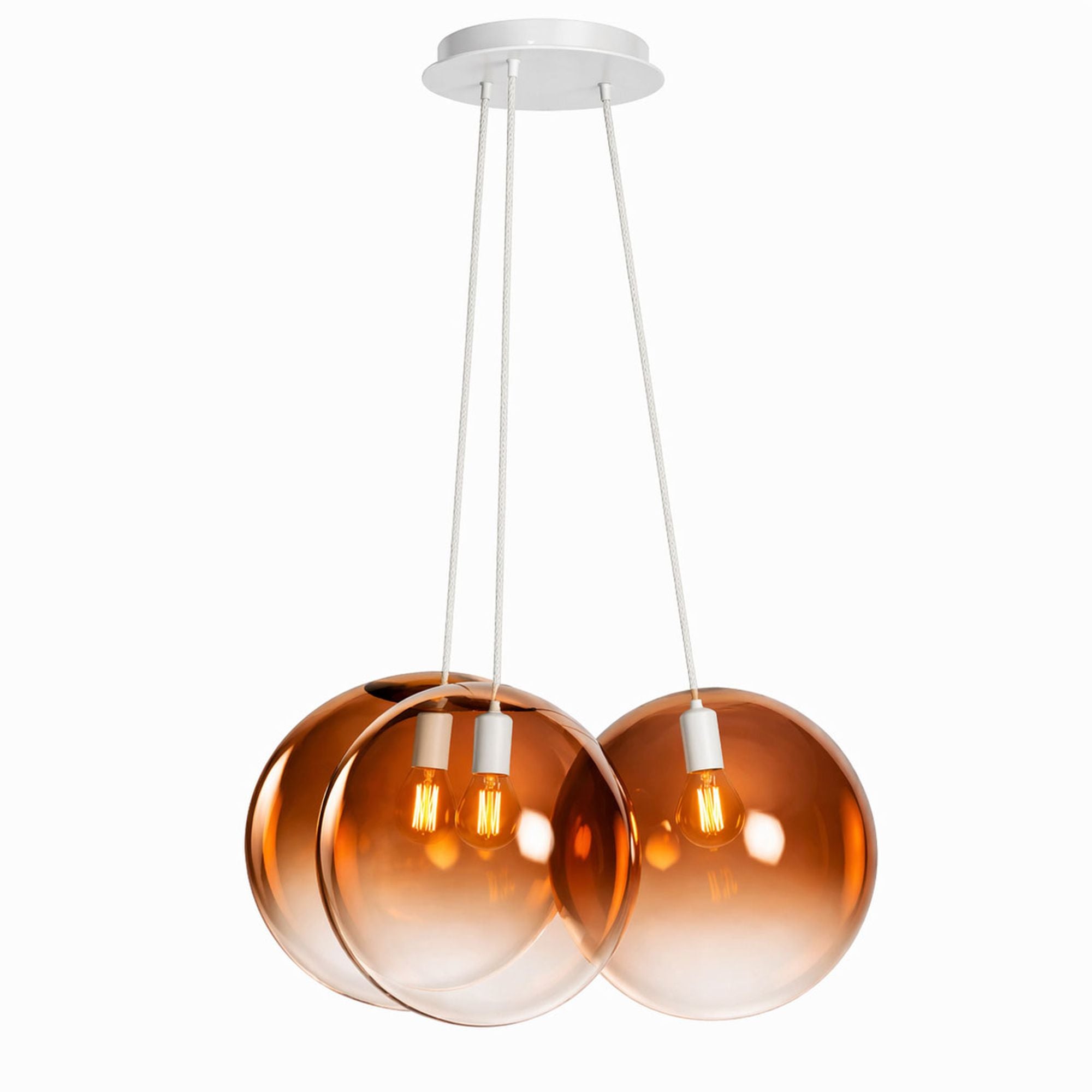 s.luce Orb Cluster Glas - Hängelampe 3 - flammig 3x20cm - 200569 - s.luce® - homecoming lights.