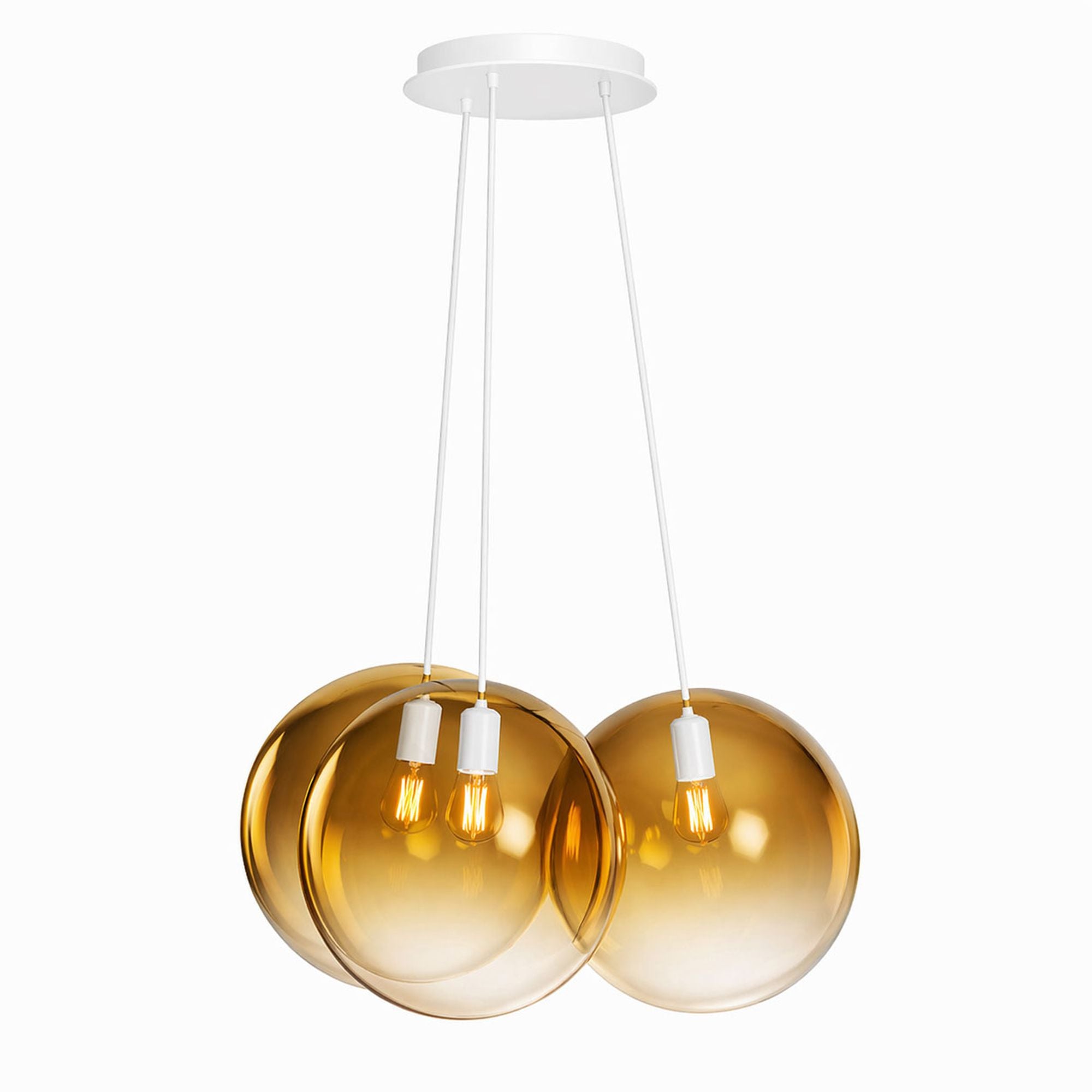 s.luce Orb Cluster Glas - Hängelampe 3 - flammig 3x20cm - 200570 - s.luce® - homecoming lights.