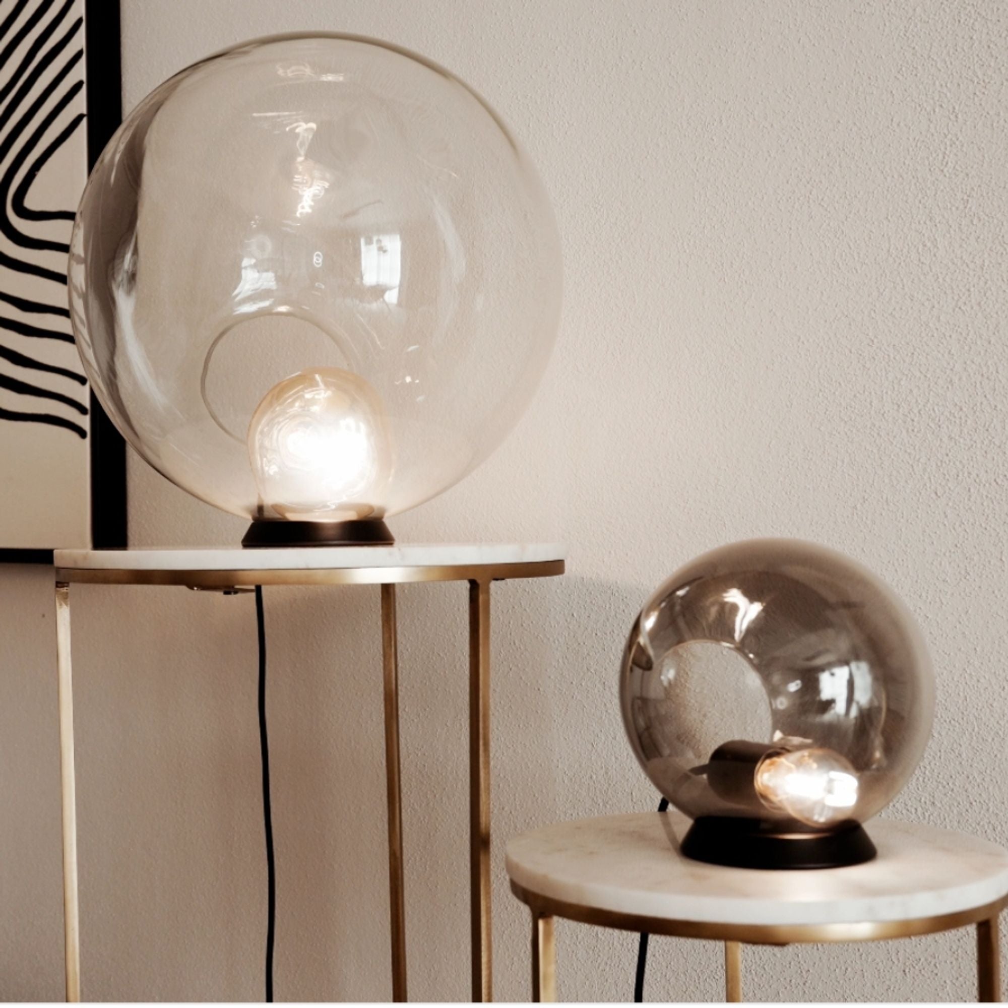s.luce Orb Glaskugel Tischlampe - 172268 - s.luce® - homecoming lights.