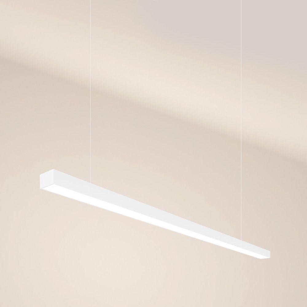 s.luce Oris LED - Linienleuchte Büro - Pendellampe XL nach Maß 4000K - 197800 - s.luce® - homecoming lights.
