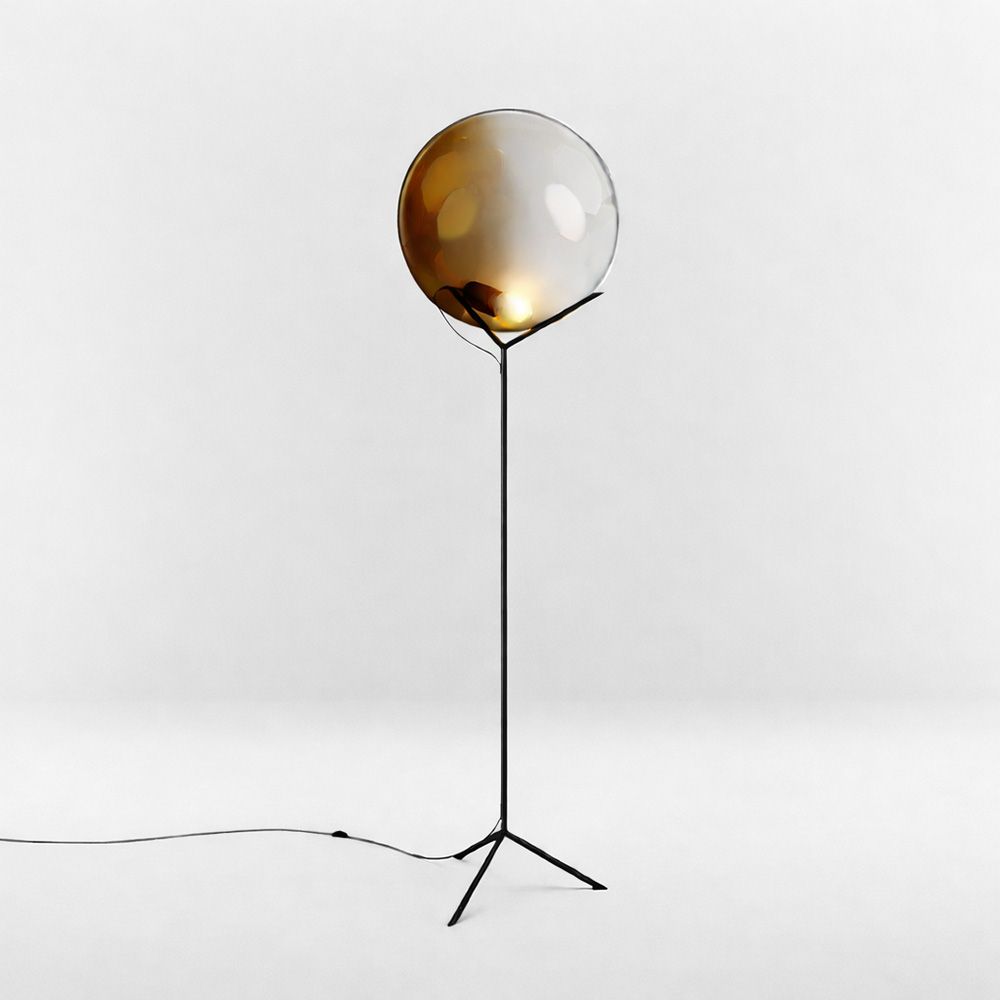 s.luce Stehleuchte Orb Poseidon mit Glaskugel 175cm - 194116 - s.luce® - homecoming lights.