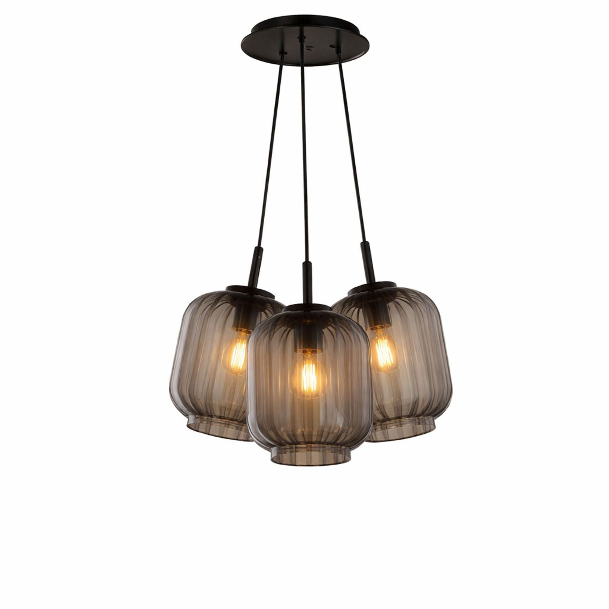 s.luce Velo Cluster Glas - Pendelleuchte 3 - flammig 3x20cm - 200407 - s.luce® - homecoming lights.